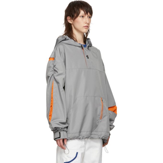 image of Ader Error x Ssense Exclusive Grey Ascc Anorak Jacket, Men's (Size Large)