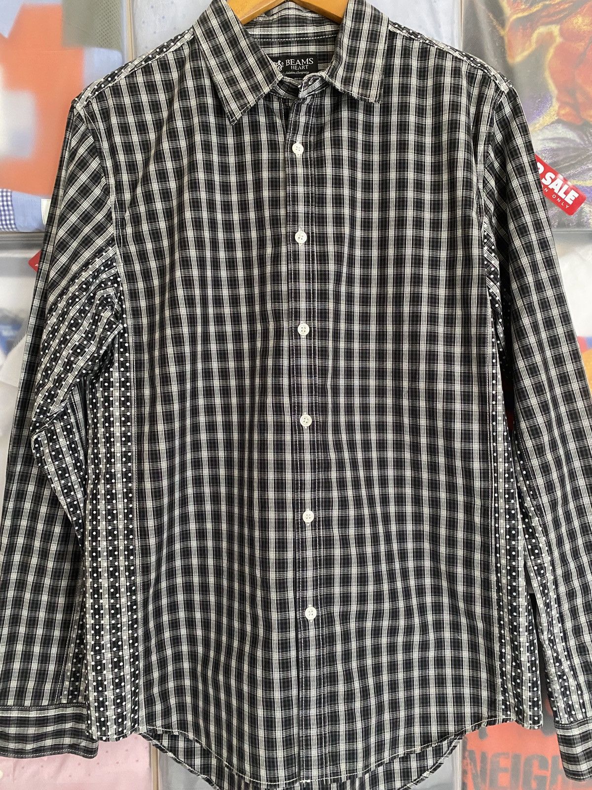 Beams Plus Beams Heart Plaid Polka Dot like Junya Watanabe Size US M / EU 48-50 / 2 - 2 Thumbnail