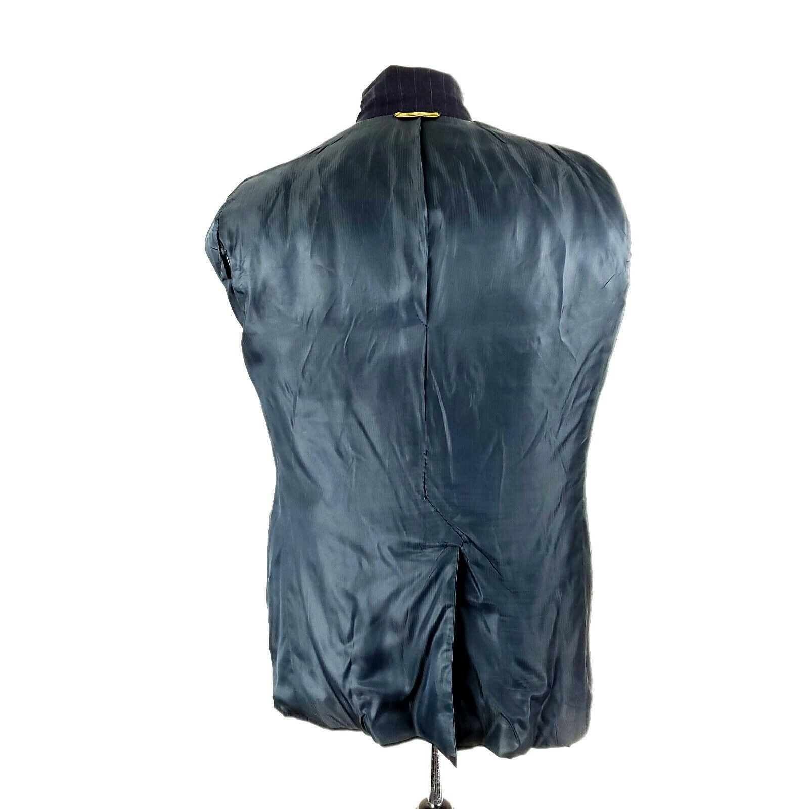 Hart Schaffner Marx Hart Schaffner Marx Gold Trumpeter Wool 2 Button Suit Jacket Size 40R - 9 Thumbnail