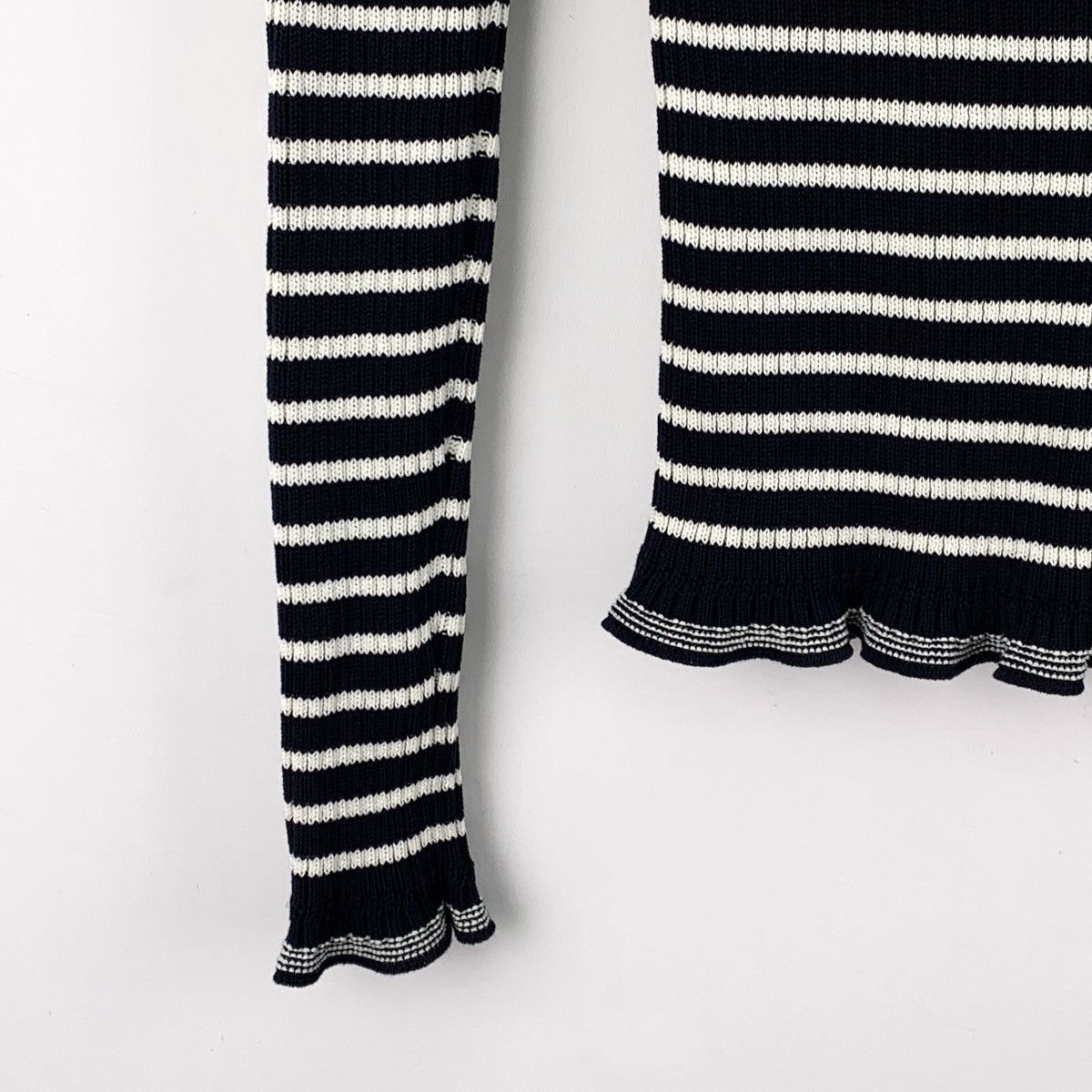 Dior Dior Striped Letter Long Sleeve Knit Sweater K26WX Size S / US 4 / IT 40 - 5 Thumbnail