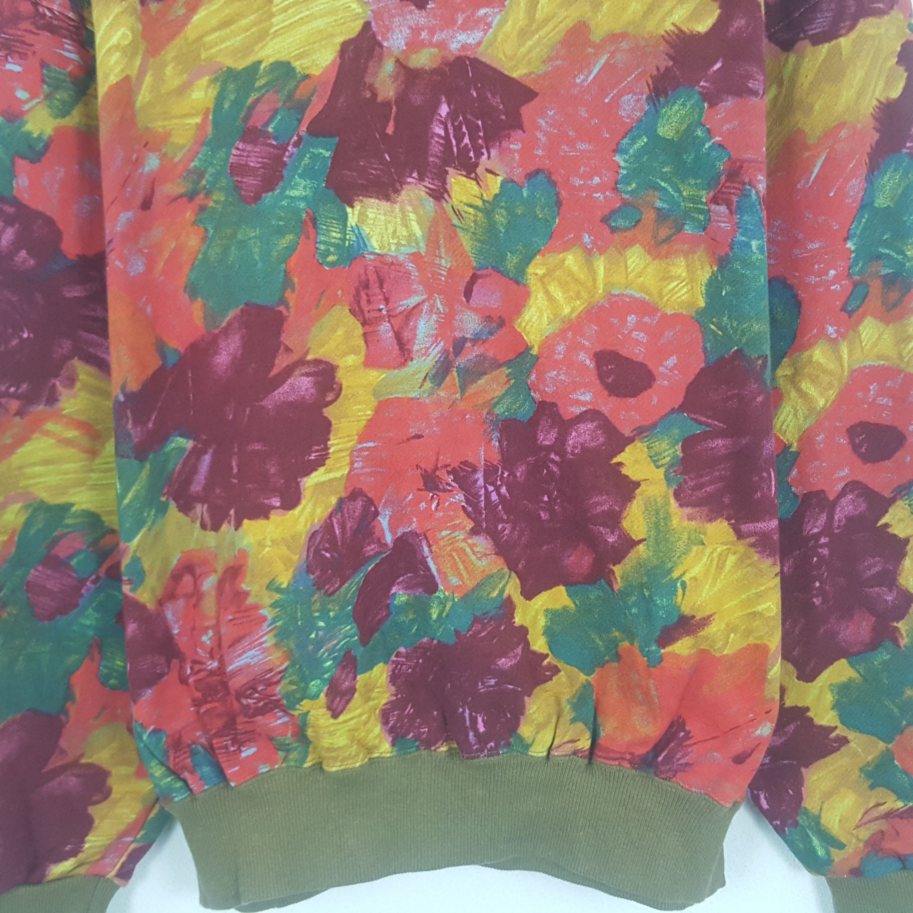 Vintage Vintage Flower Art Season Sweatshirt Size US M / EU 48-50 / 2 - 2 Thumbnail