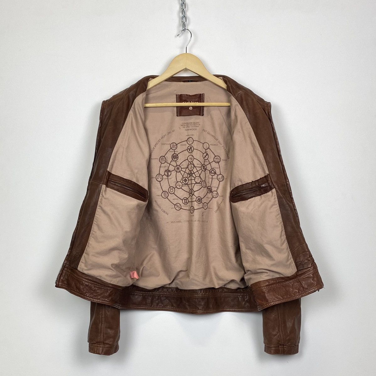Other Vintage Oakwood Leather Jacket Brown Avant-Garde Japanese Size US L / EU 52-54 / 3 - 5 Thumbnail