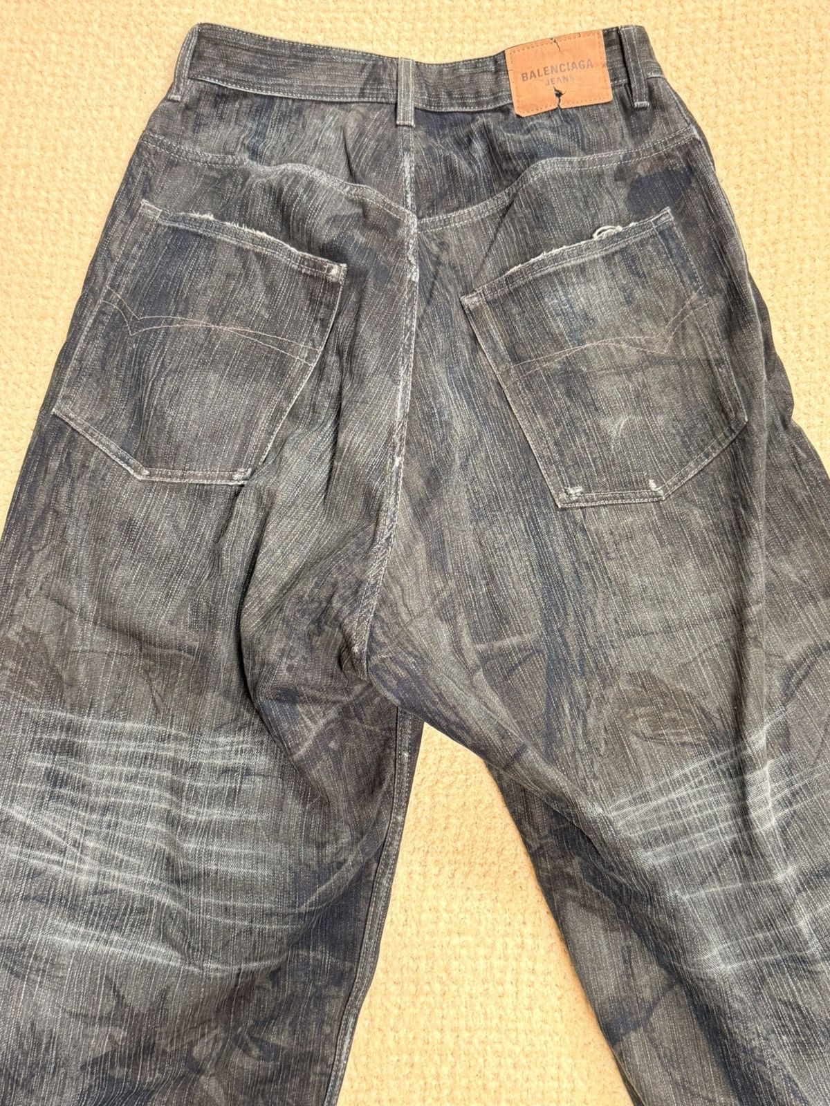 Balenciaga Balenciaga Baggy Finish Feuillage camo brown Denim Jeans Size US 30 / EU 46 - 1 Thumbnail
