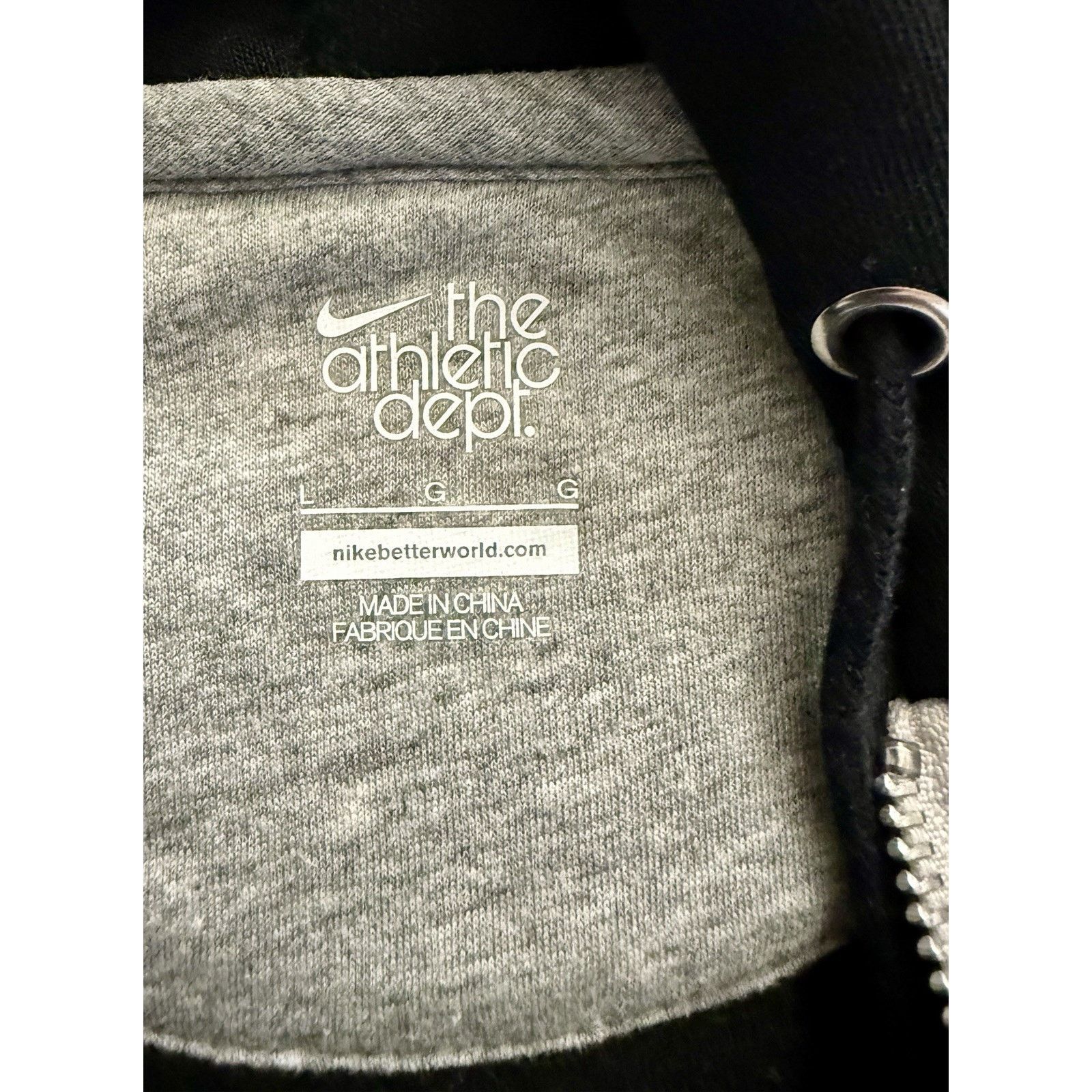 Nike Vintage Y2K Nike Hoodie Columbus Marthon Black Grey Size L Size US L / EU 52-54 / 3 - 11 Thumbnail