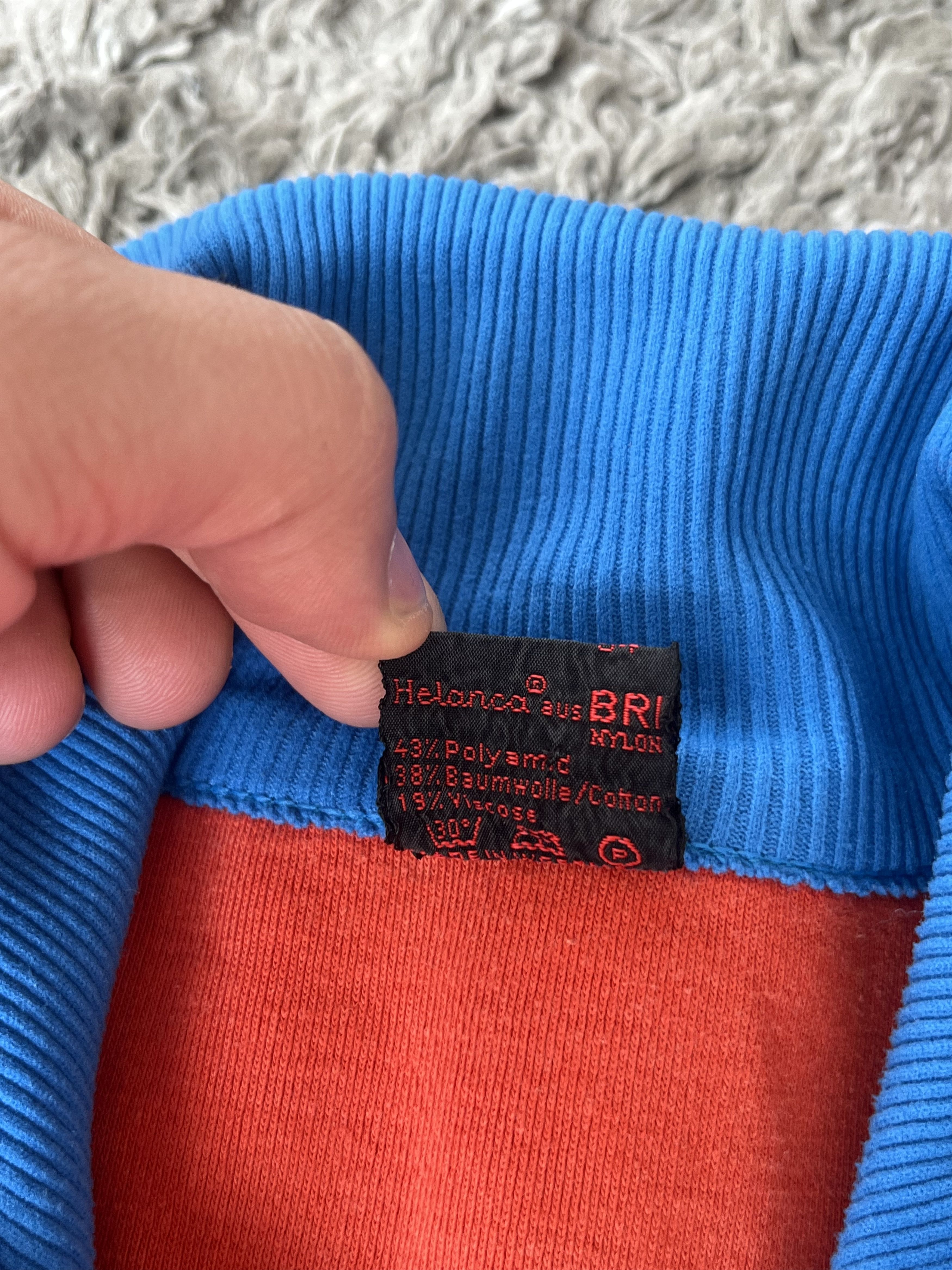 Vintage BLICKLES Vintage 80s Adults Top Jersey Very Rare Red/Blue Size US L / EU 52-54 / 3 - 8 Thumbnail