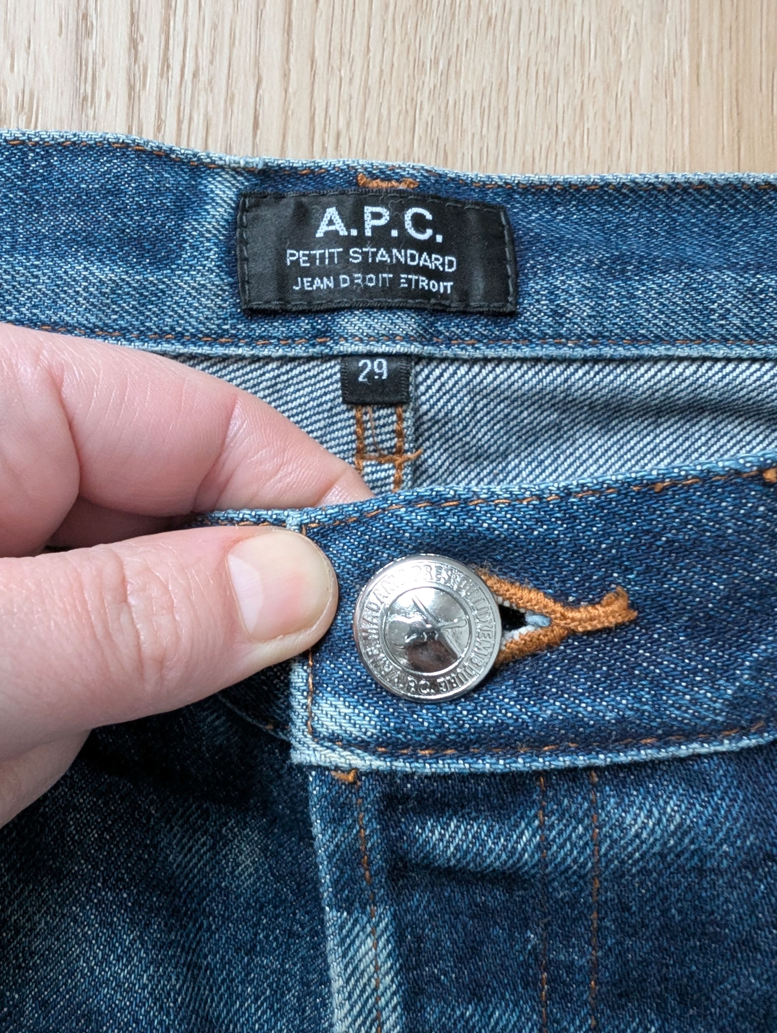 A.P.C. A.P.C. Standard Blue Jeans Selvedge Distressed Faded Size US 29 - 6 Thumbnail