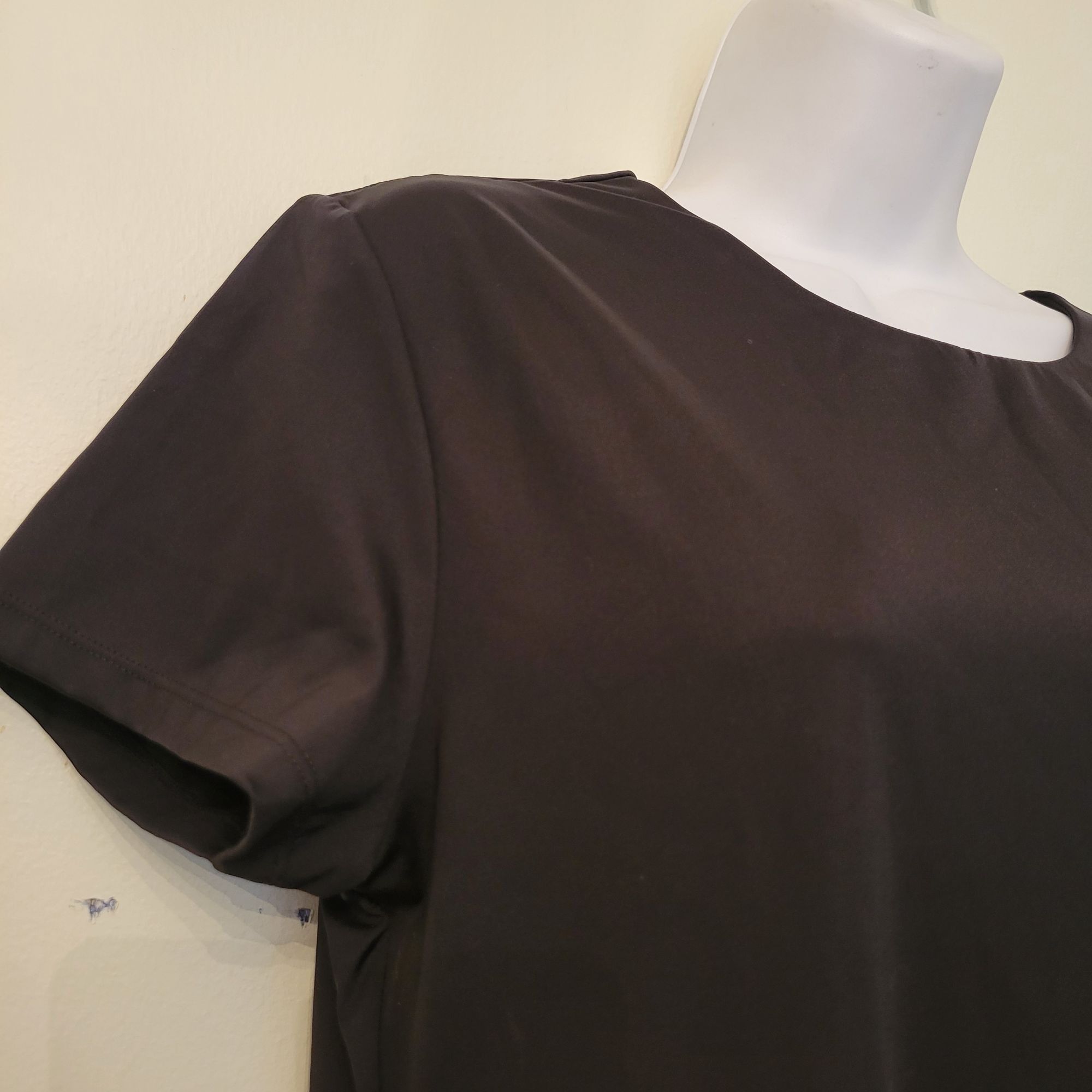 BYLT Premium Basics BYLT Premium Basics Contour Short Sleeve Top Black XL Nylon Size XL / US 12-14 / IT 48-50 - 4 Thumbnail