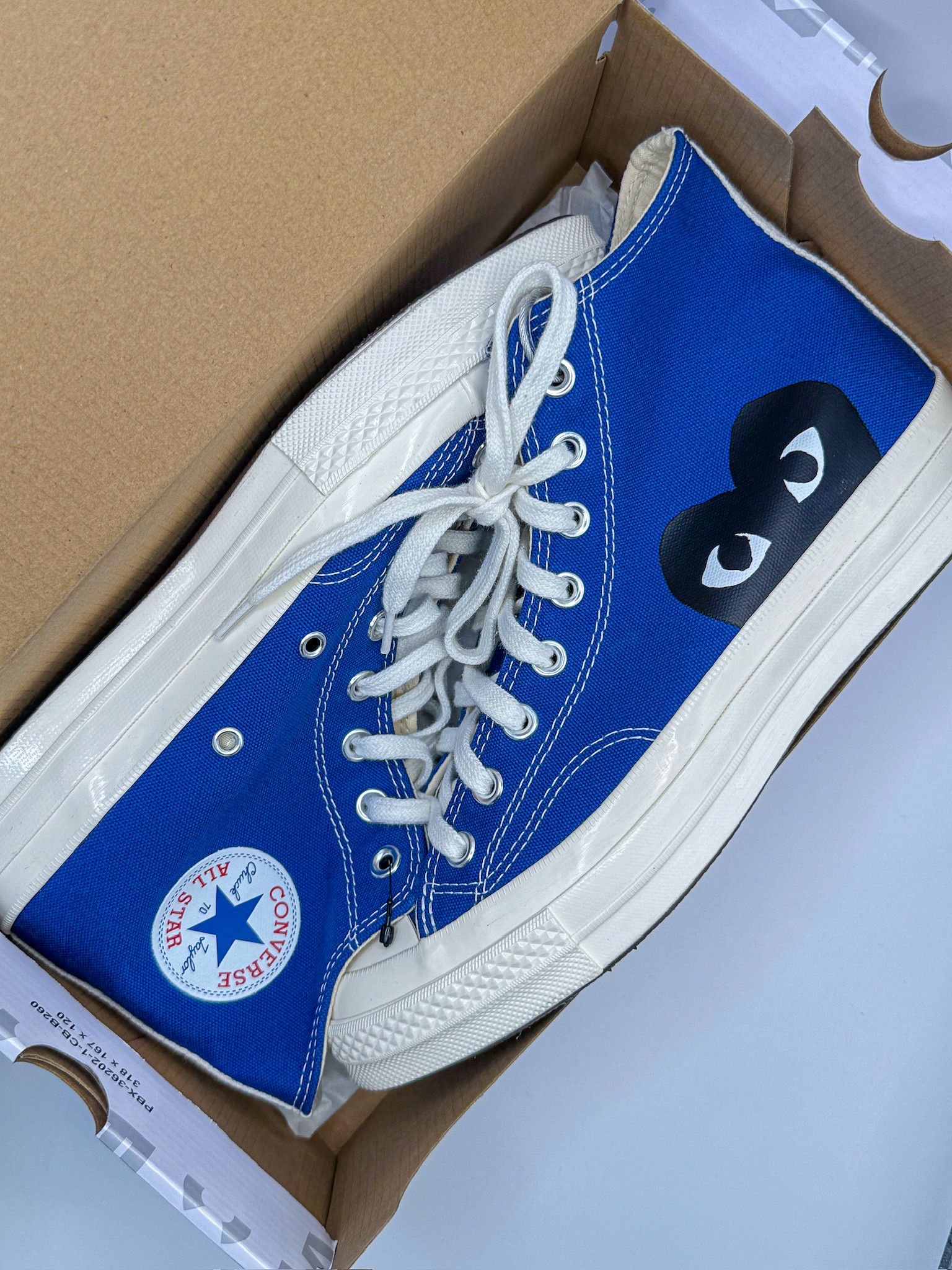 Comme des Garcons PLAY × Converse Converse x Comme des Garçons PLAY Chuck 70 High Blue Quartz Size US 8 / EU 41 - 20 Thumbnail