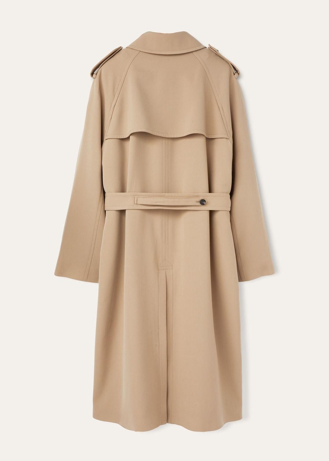 Loro Piana o1srvl11e0725 FAO3661 Double-breasted Trench Coat in Beige Size XS / US 0-2 / IT 36-38 - 2 Thumbnail