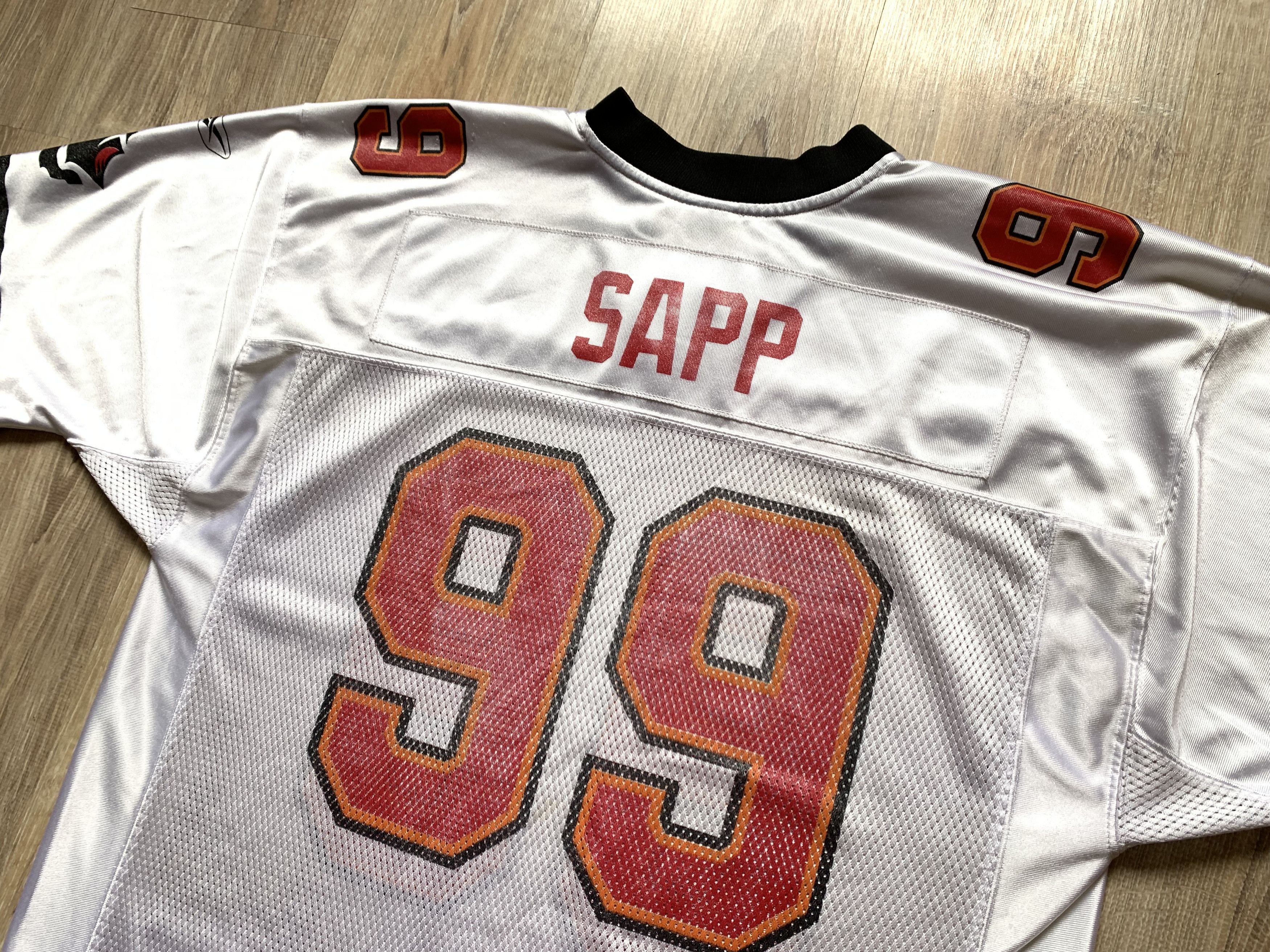 NFL × Reebok × Vintage Reebok NFL Tampa Bay Buccaneers Warren Sapp #99 Jersey Size US L / EU 52-54 / 3 - 9 Thumbnail