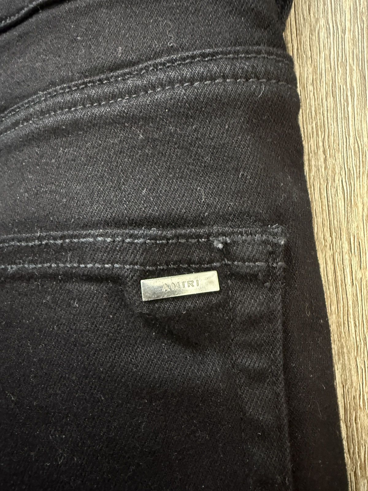 Amiri Amiri Black M Logo Denim Jeans Size US 34 / EU 50 - 10 Thumbnail