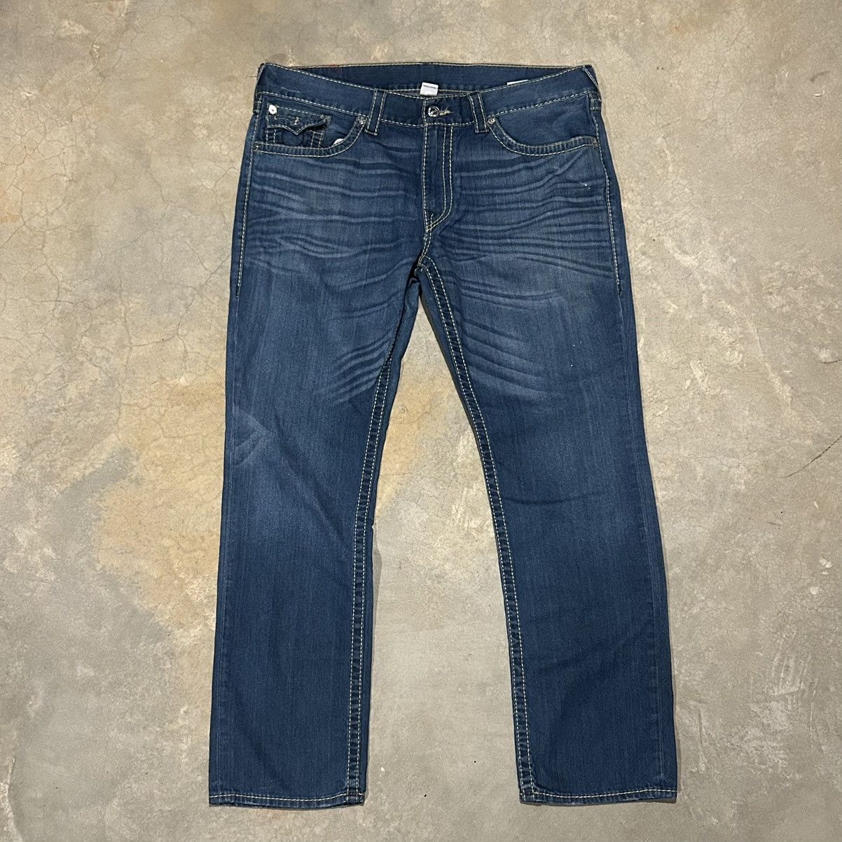True Religion Vintage Y2K True Religion Logo Flap Pocket Baggy Jeans Cyber Size US 40 / EU 56 - 4 Thumbnail