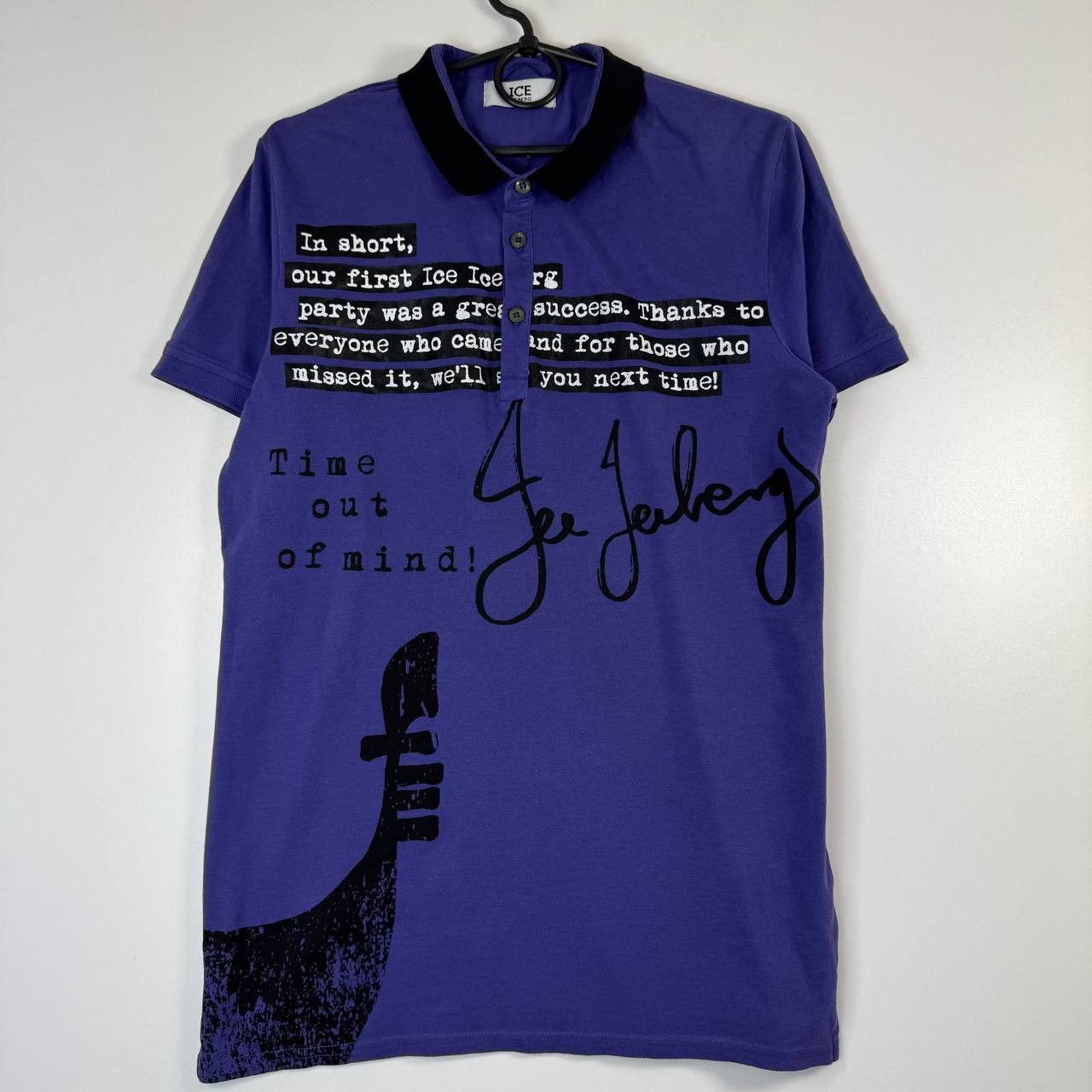 Iceberg Ice Iceberg Graphic Polo Purple Mens M Size US M / EU 48-50 / 2 - 1 Thumbnail