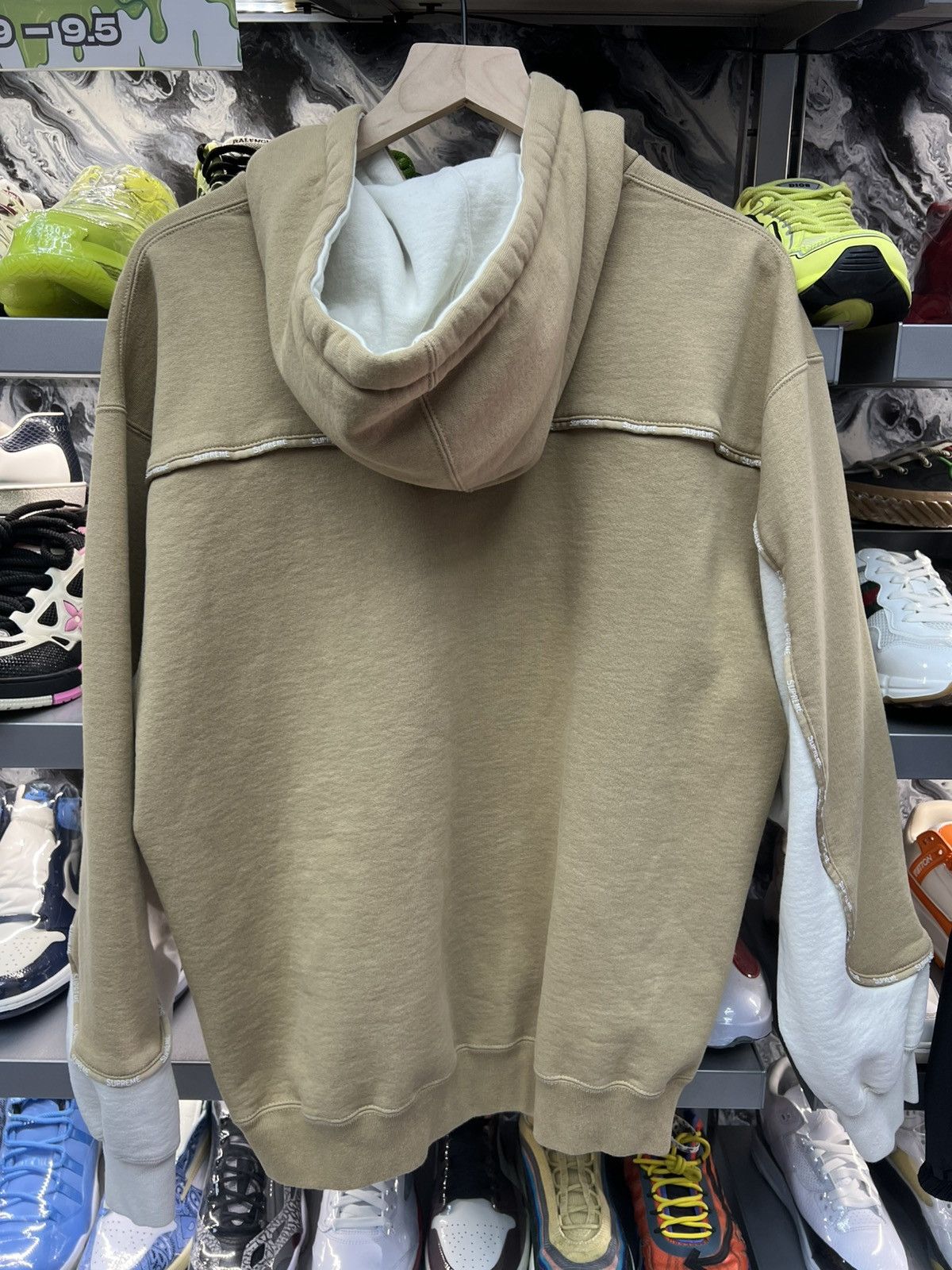 Supreme Supreme Piping Brown Hoodie Size US L / EU 52-54 / 3 - 2 Thumbnail
