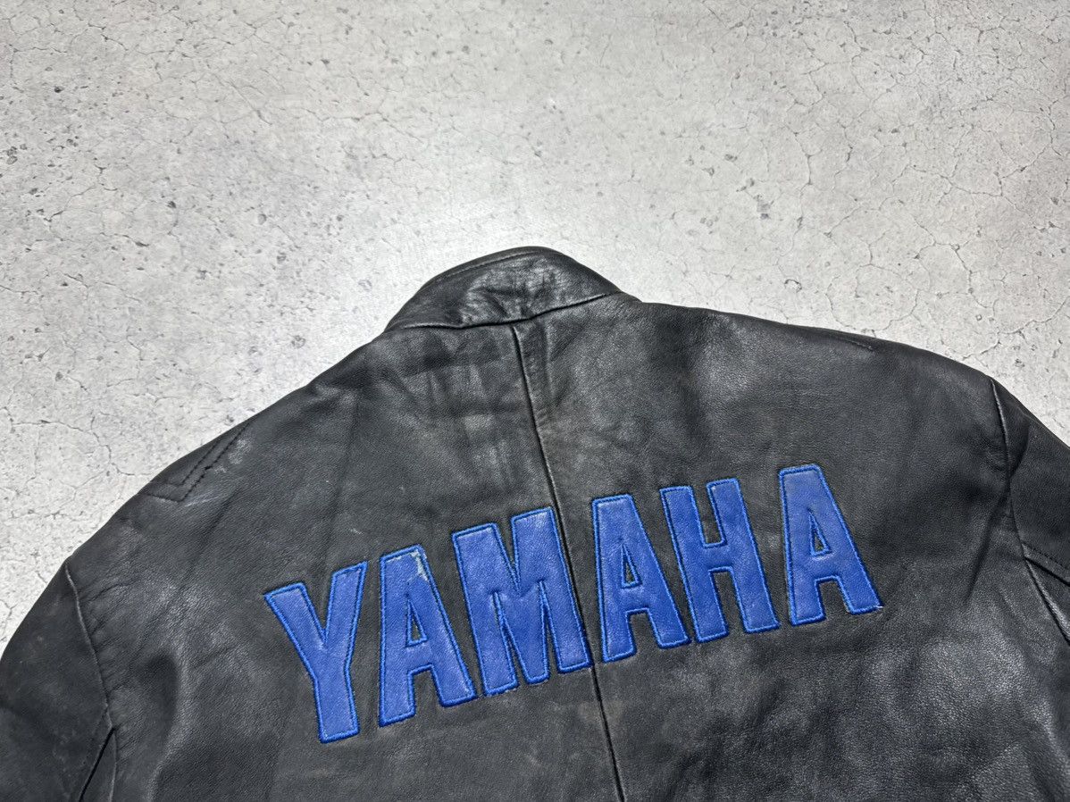 Yamaha Yamaha Leather Moto Jacket Big Logo Rare Bike Size US M / EU 48-50 / 2 - 11 Thumbnail