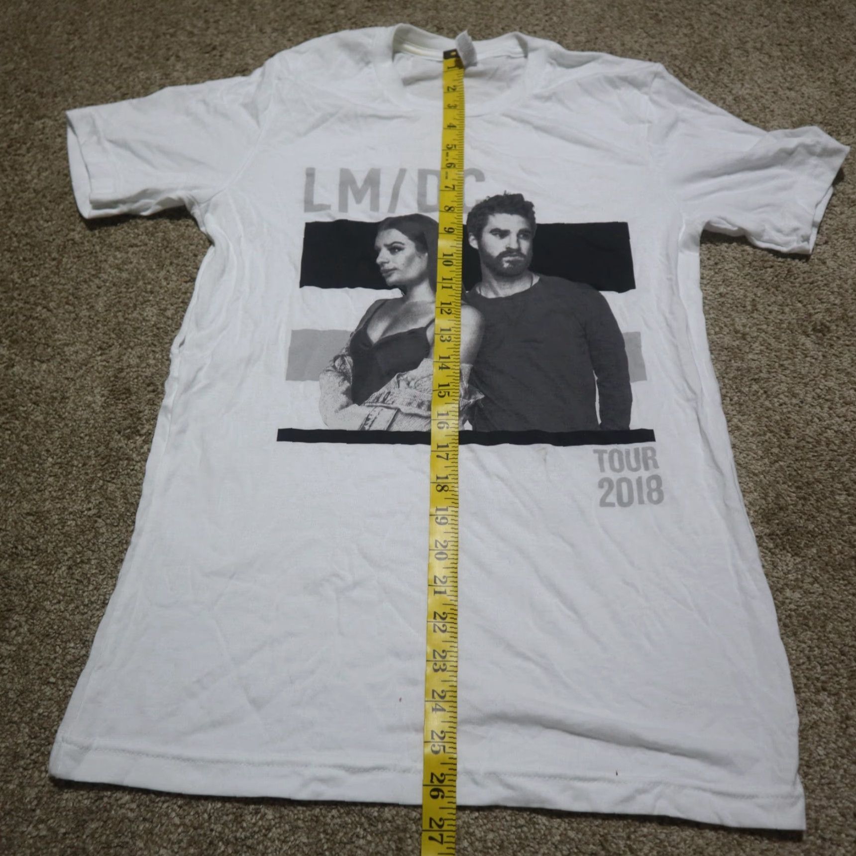 Vintage LM/DC 2018 Tour Tee T-Shirt Double Sided White Adult Size S Small Shirt Unisex Adults Punk 90s Size US S / EU 44-46 / 1 - 6 Thumbnail