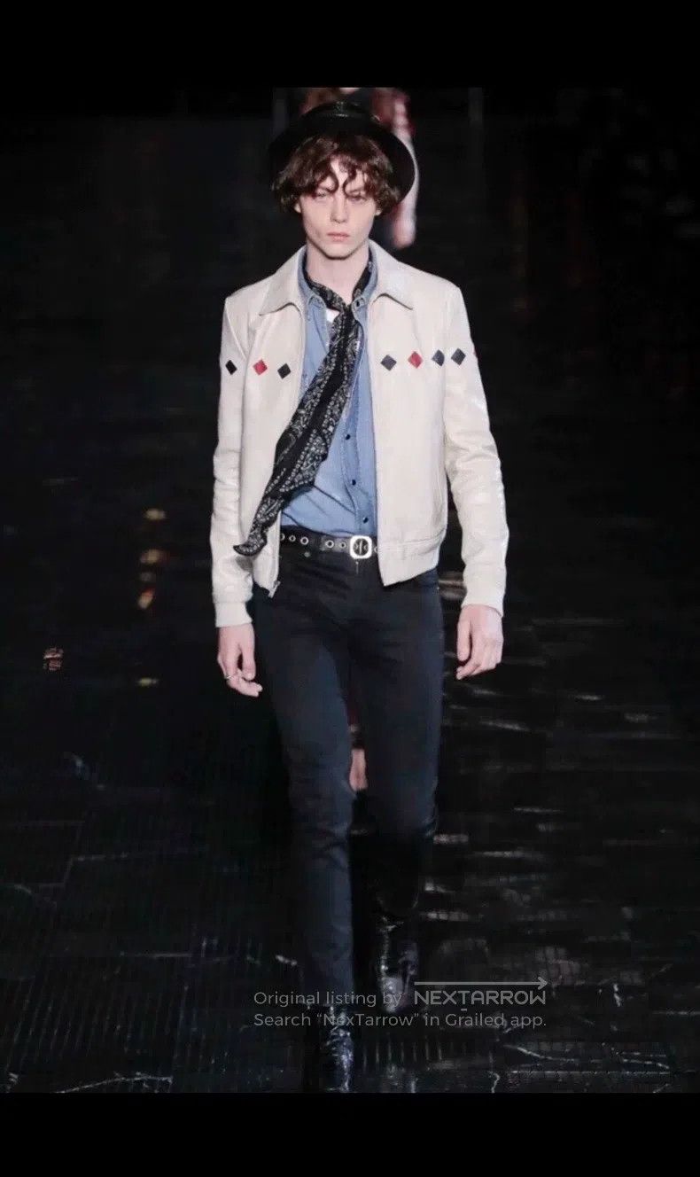 Saint Laurent Paris Saint Laurent Paris Distressed patchwork leather jacket Size US S / EU 44-46 / 1 - 4 Thumbnail