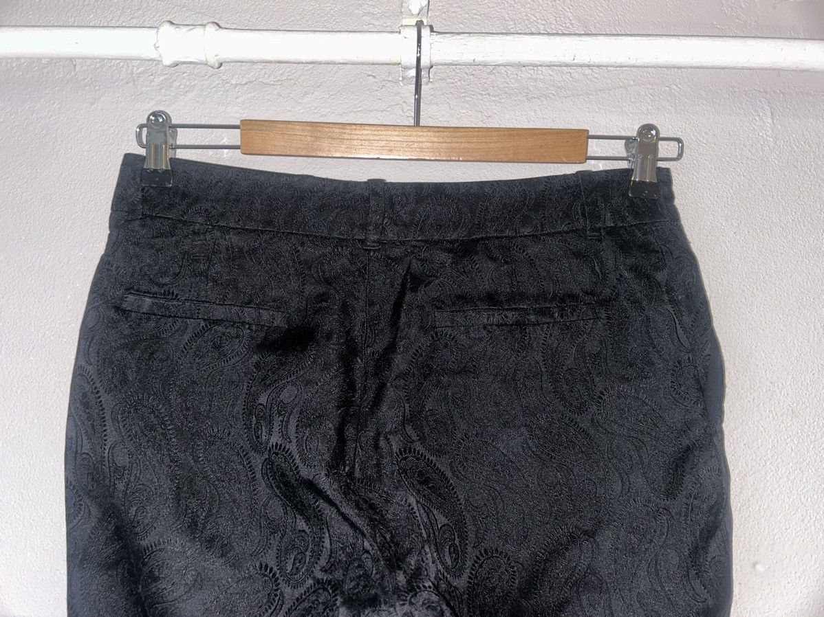 Gucci Gucci Black Silk Pants with Subtle Paisley Pattern - Size 42 Size 28" / US 6 / IT 42 - 8 Thumbnail