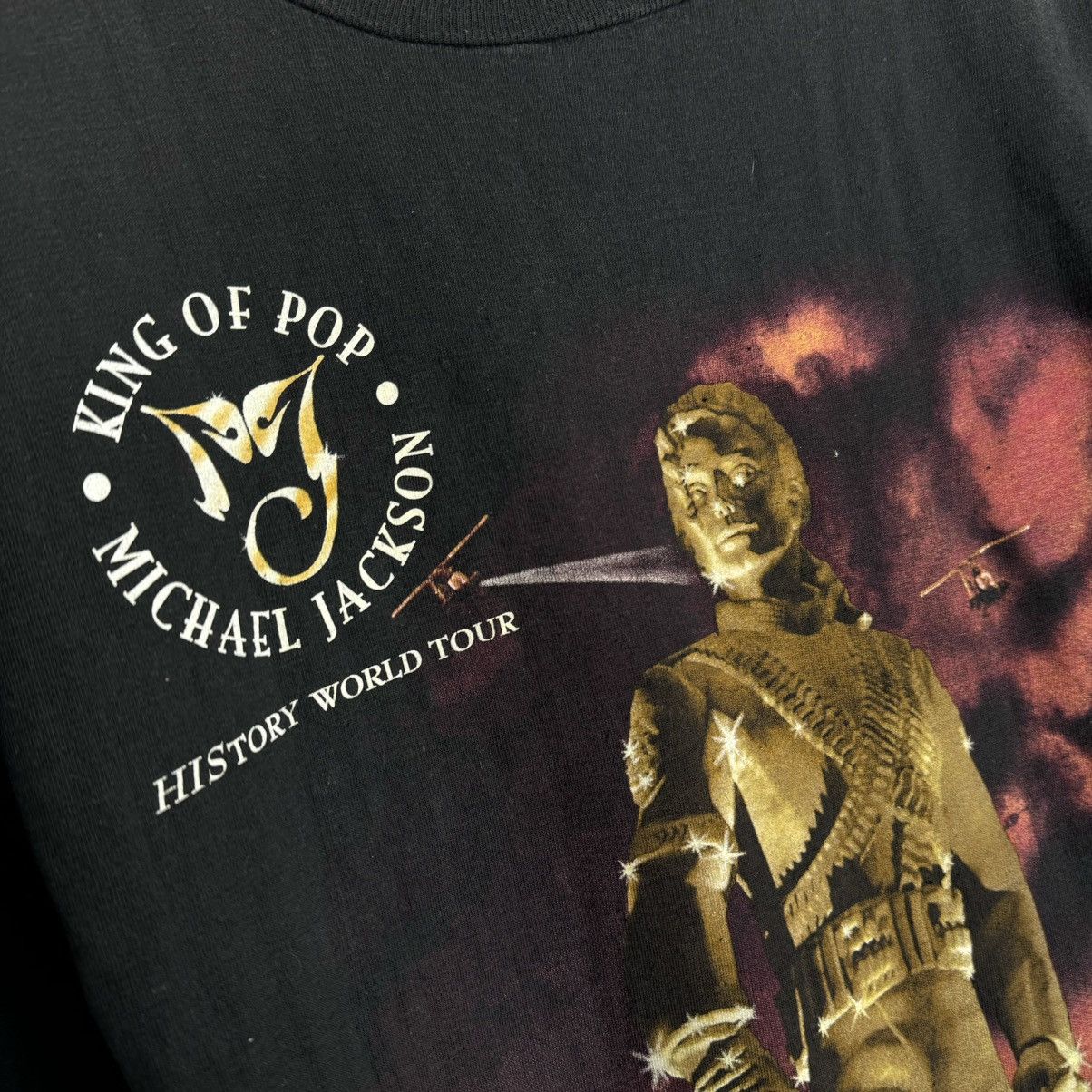 Band Tees Vintage 1996 Michael Jackson History King Of Pop T Shirt Size US XL / EU 56 / 4 - 4 Thumbnail