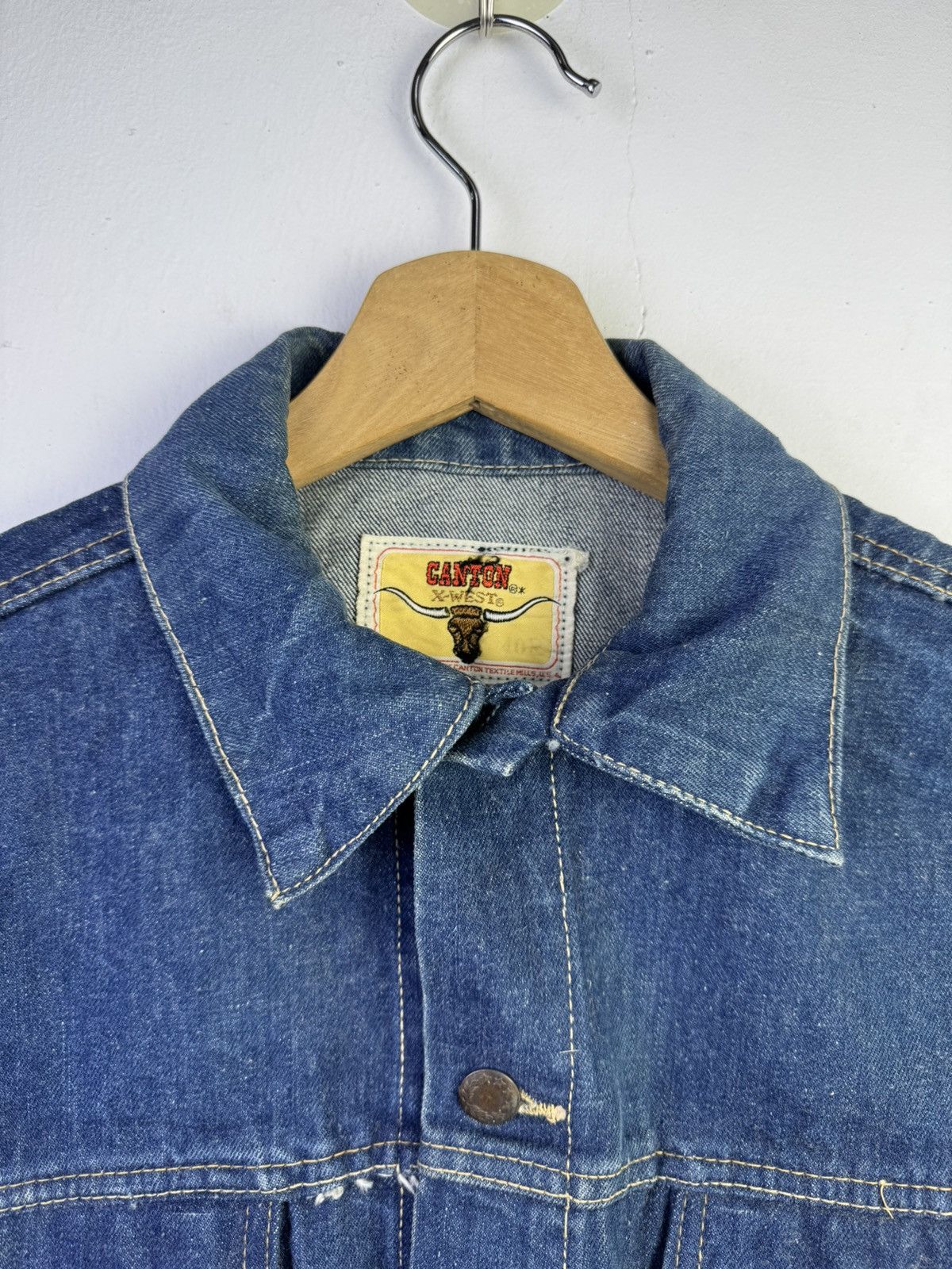 Vintage vintage 70s Canton X-West denim jacket Size US L / EU 52-54 / 3 - 5 Thumbnail