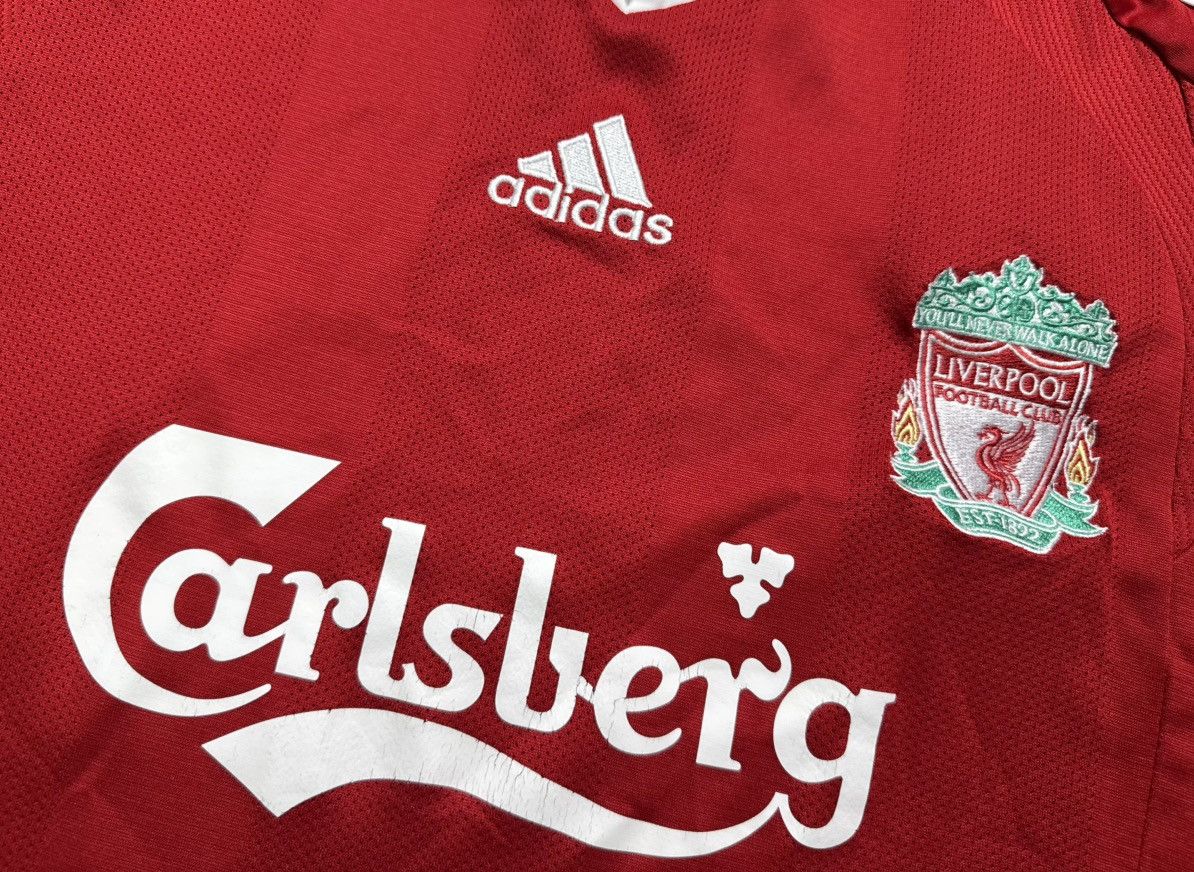 Adidas Adidas FC Liverpool 2008/2009 Vintage Soccer Jersey Size US S / EU 44-46 / 1 - 4 Thumbnail