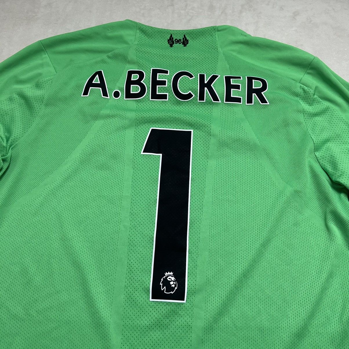 New Balance Liverpool 2019/20 Home Goalkeeper Jersey Kit Alisson Becker Size US S / EU 44-46 / 1 - 3 Thumbnail