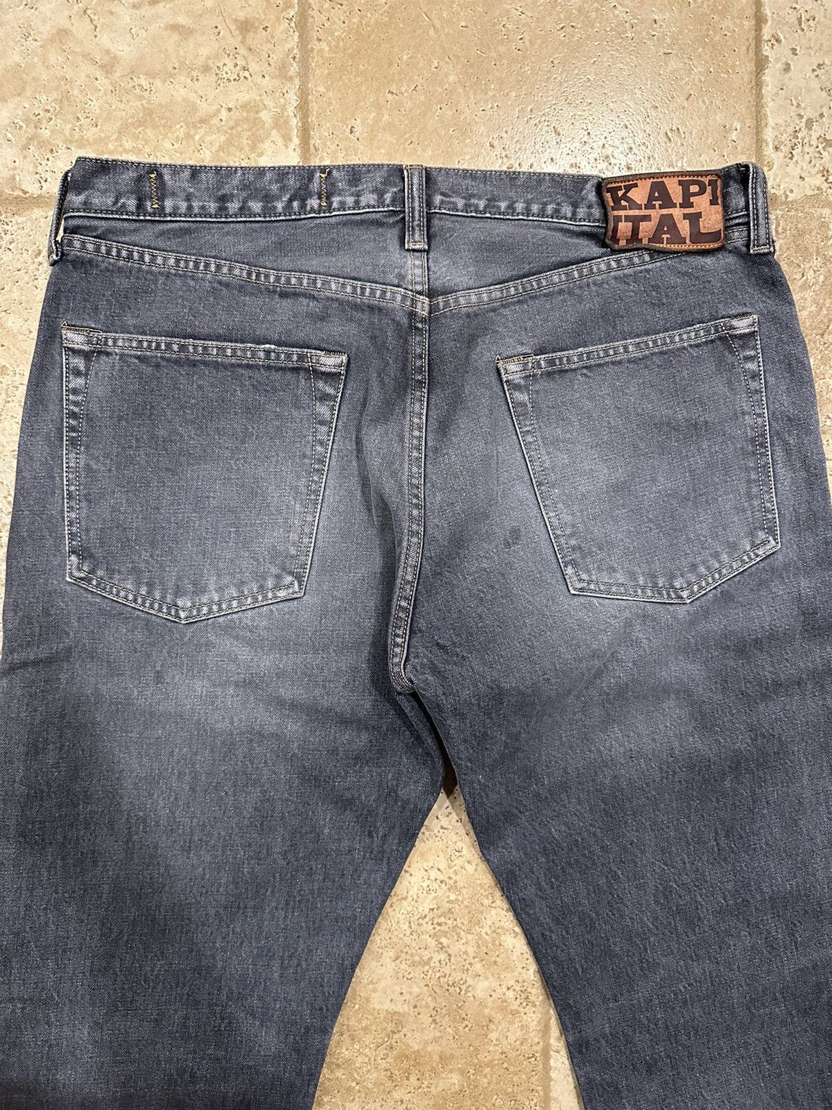 Kapital Kapital 14oz 5P Monkey Cisco Black Wash Denim 3 Year Fade Size US 36 / EU 52 - 8 Thumbnail