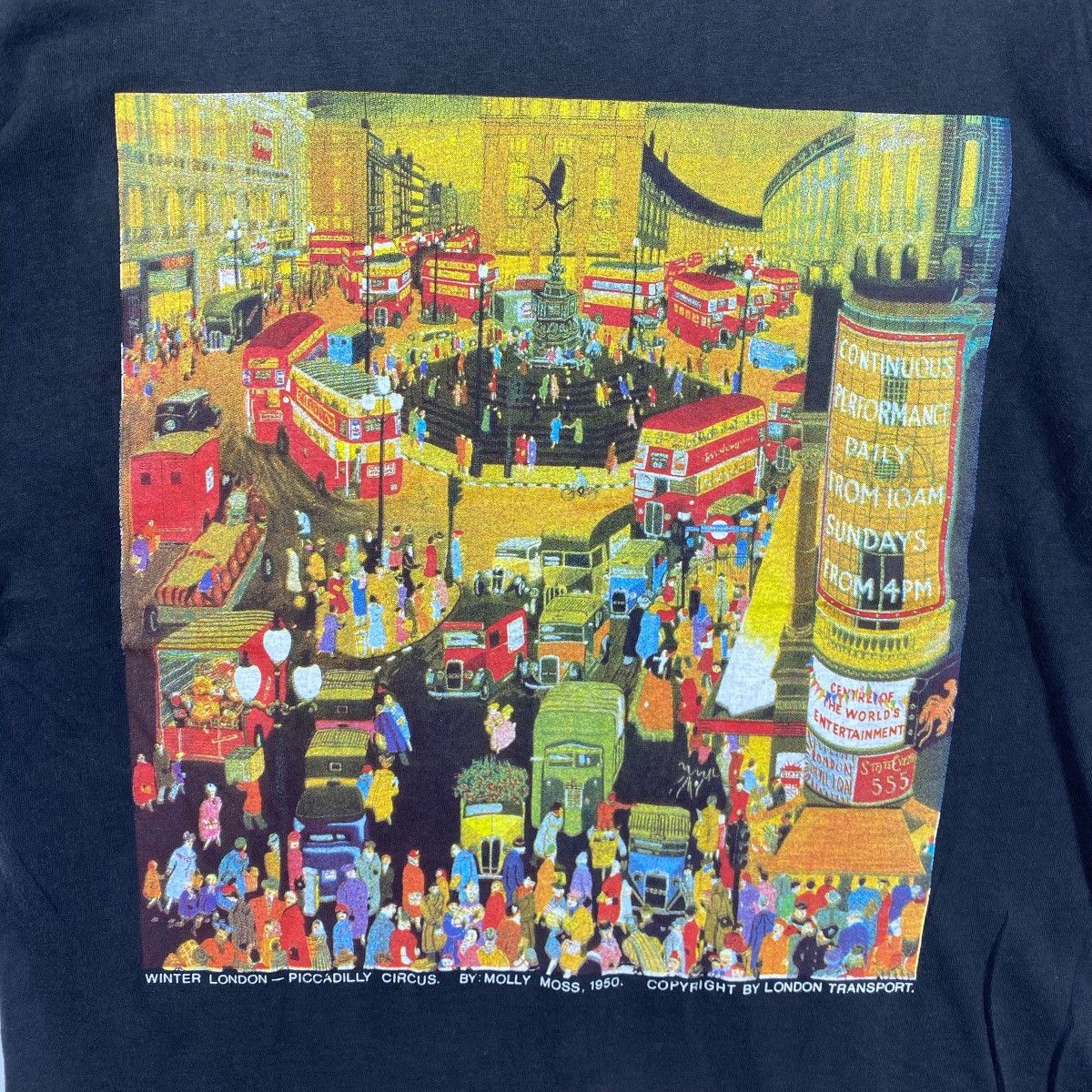 Vintage Vintage 90s WINTER LONDON Piccadilly Circus By Molly Moss Size US M / EU 48-50 / 2 - 2 Thumbnail
