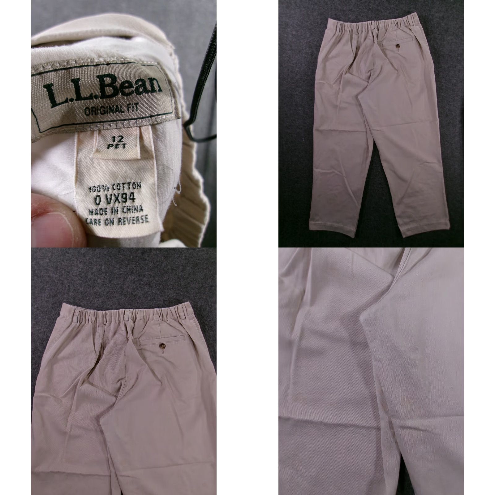 Vintage VINTAGE L.L. Bean Pants Women 12 Petite Beige Original Fit Outdoor Hiking Camping Short List 90s Nature Preppy Chino Pants Womens Size 34" / US 12 / IT 48 - 8 Thumbnail