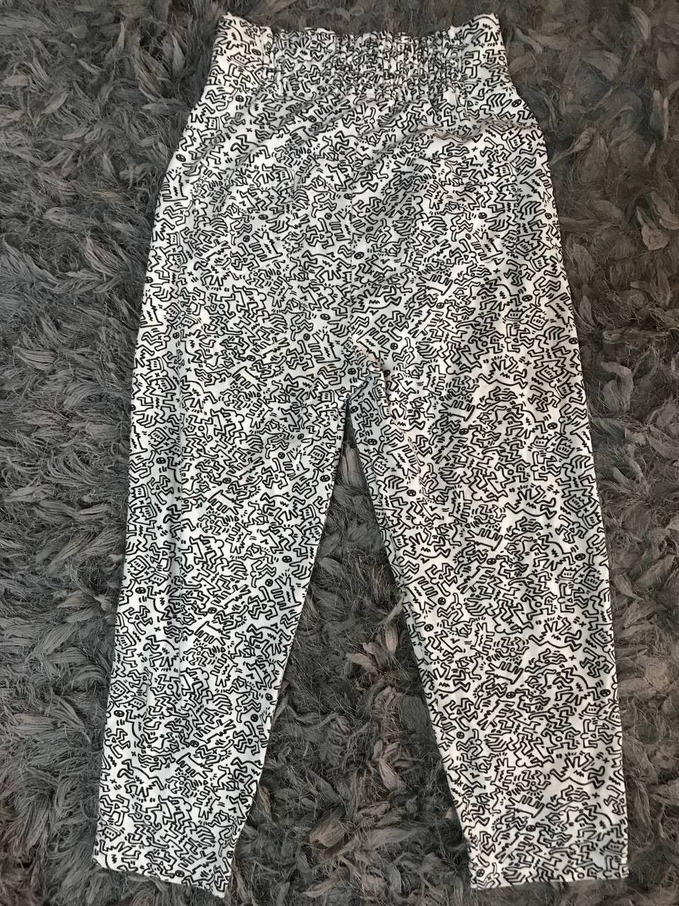 Art Comes First × Japanese Brand Keith Harring OVP Pop Art High Waist Pants Size 29" - 3 Thumbnail