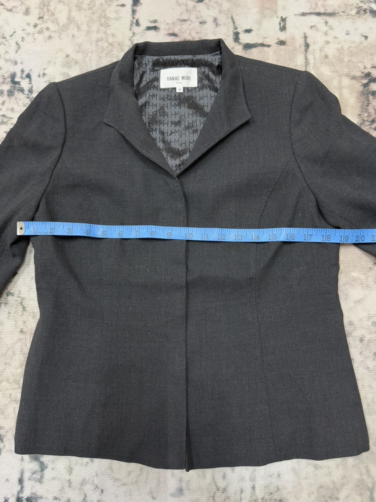 Hanae Mori × Japanese Brand × Vintage Hanae Mori Hiden Button Coats Size S / US 4 / IT 40 - 13 Thumbnail