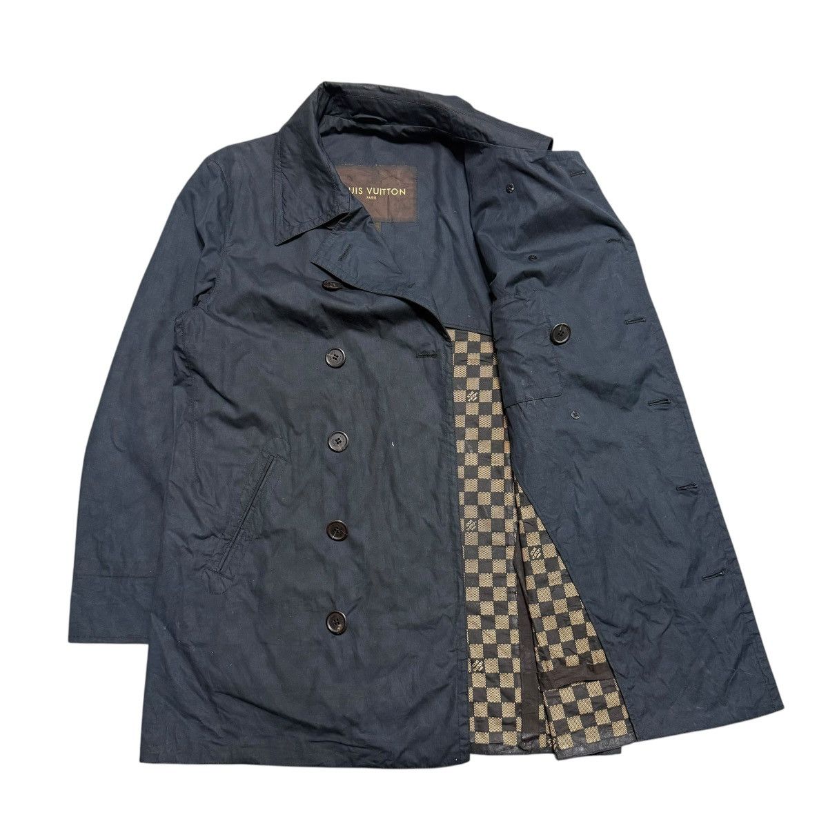 Louis Vuitton Louis Vuitton Monogram Double Breasted Wax Coat Size US M / EU 48-50 / 2 - 9 Thumbnail