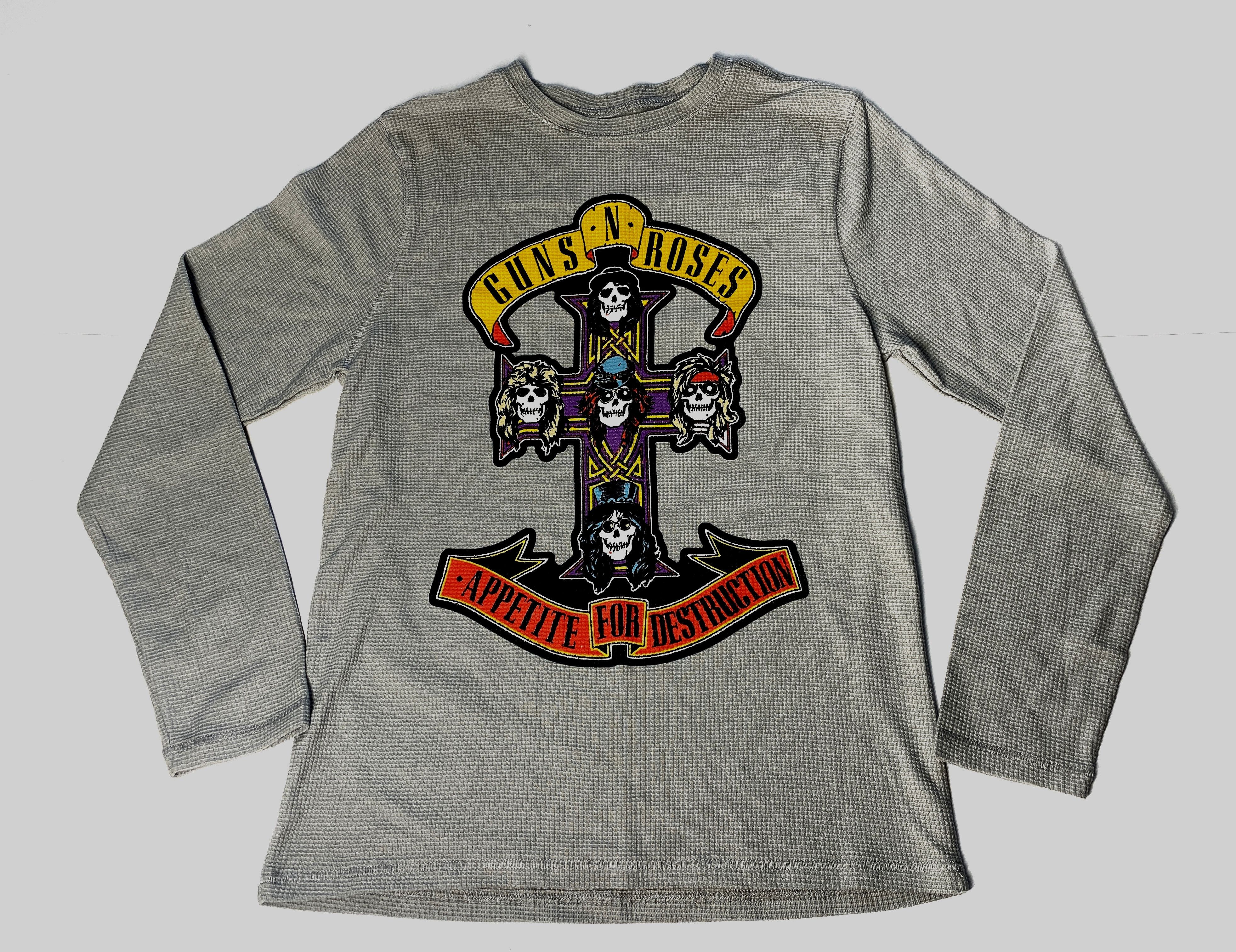 Other Streetwear grey long sleeve top S skeleton roses graphc Size S / US 4 / IT 40 - 1 Thumbnail