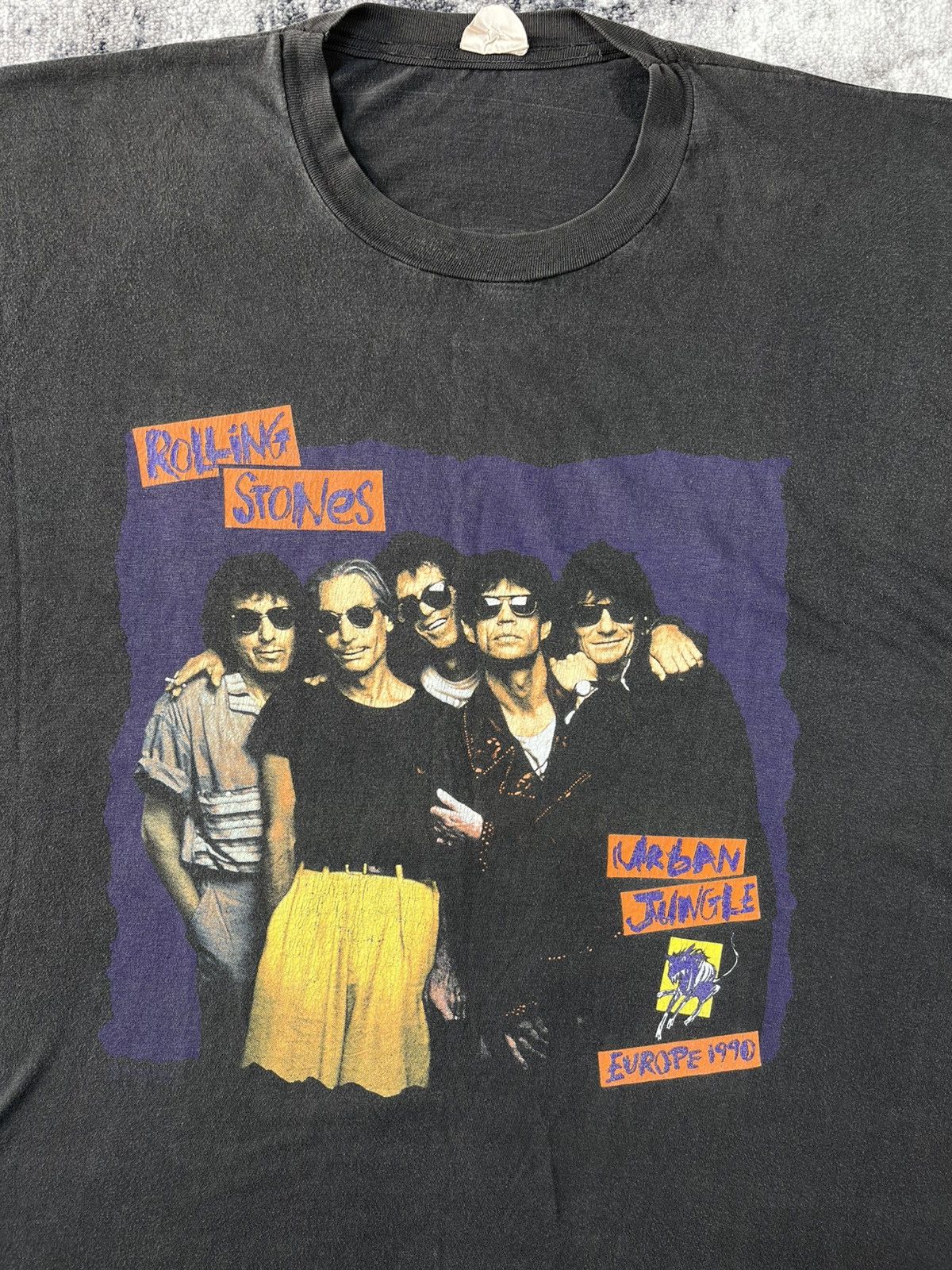 The Rolling Stones The Rolling Stones Urban Jungle 1990 Tour Tee XL Fade Size US XL / EU 56 / 4 - 4 Thumbnail