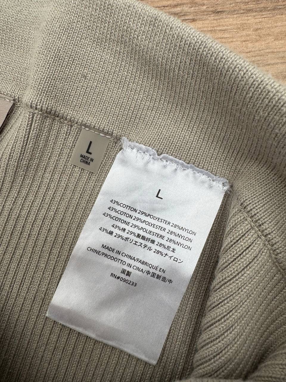 Fear of God Essentials Fear of God Beige Rib Leggings Rib knit FW25 Size 34" / US 12 / IT 48 - 11 Thumbnail