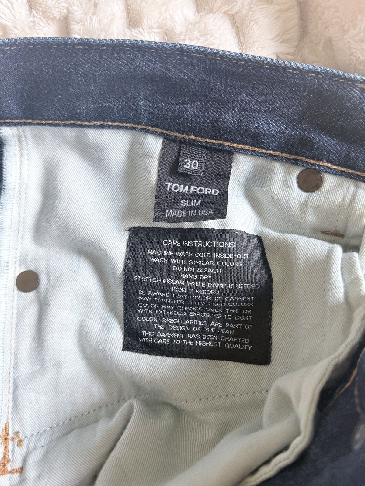 Tom Ford Tom Ford Slim Denim Size US 30 / EU 46 - 8 Thumbnail