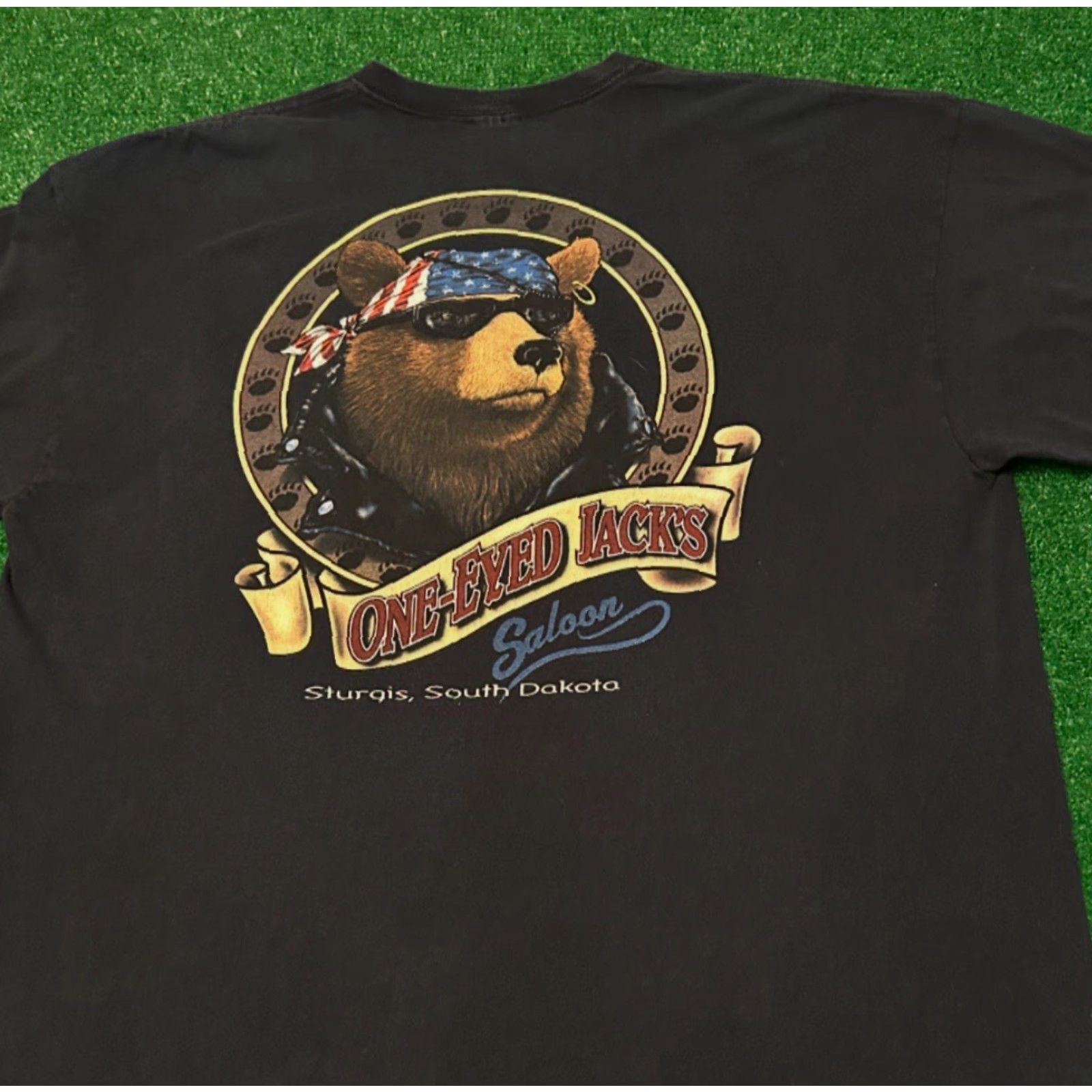 Vintage VINTAGE 90s Y2K Biker Sturgis One Eyed Jacks Saloon VTG Shirt Mens XXL Black Shirt Mens XX L? Size US XXL / EU 58 / 5 - 4 Thumbnail