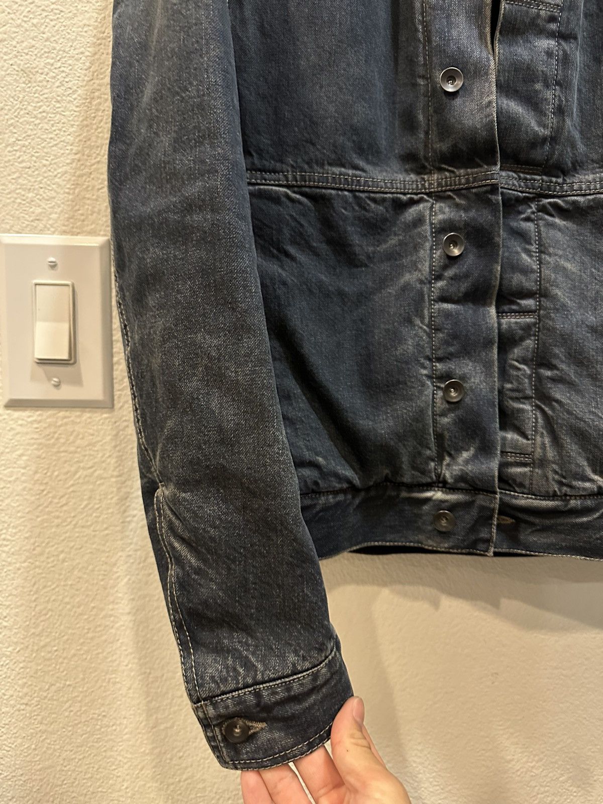 Rick Owens FW16 Hustler Blue Padded Denim Trucker Jacket S Size US S / EU 44-46 / 1 - 3 Thumbnail