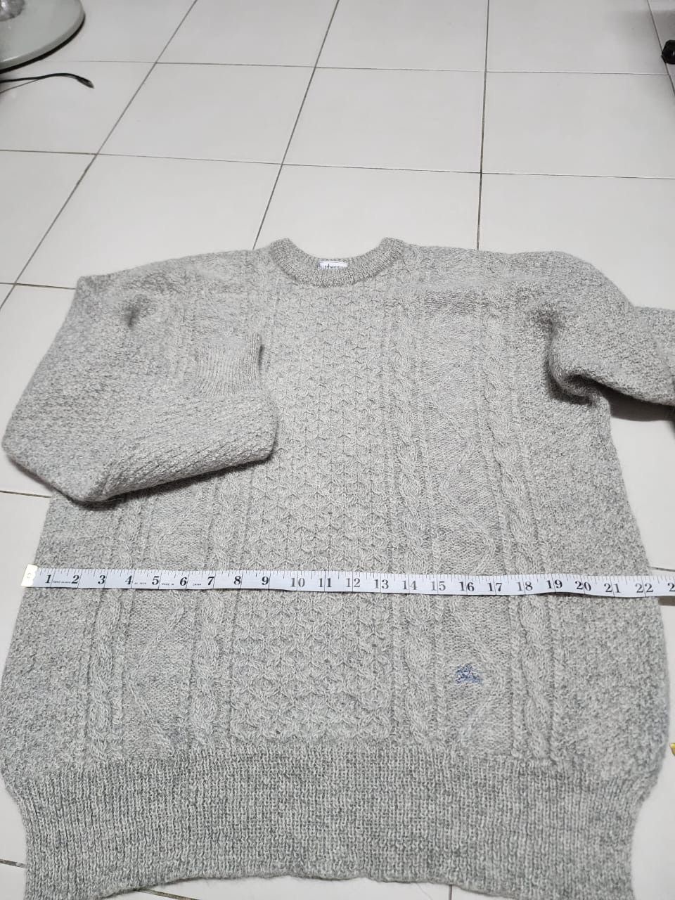 Aran Isles Knitwear Wool Knit Burberrys Size XL / US 12-14 / IT 48-50 - 11 Thumbnail