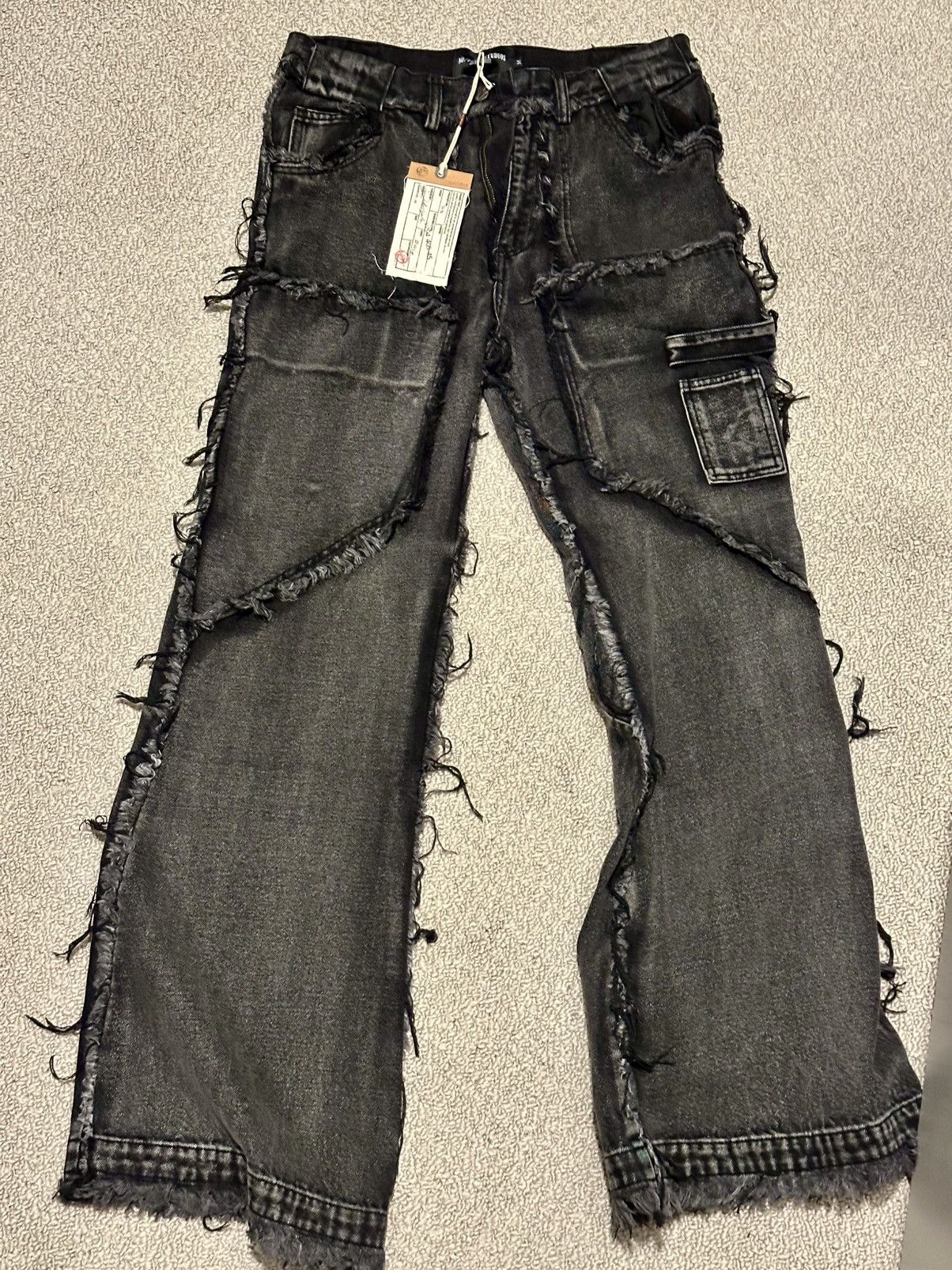 No Faith Studios Flared Denim 001 Black Size US 32 / EU 48 - 1 Thumbnail