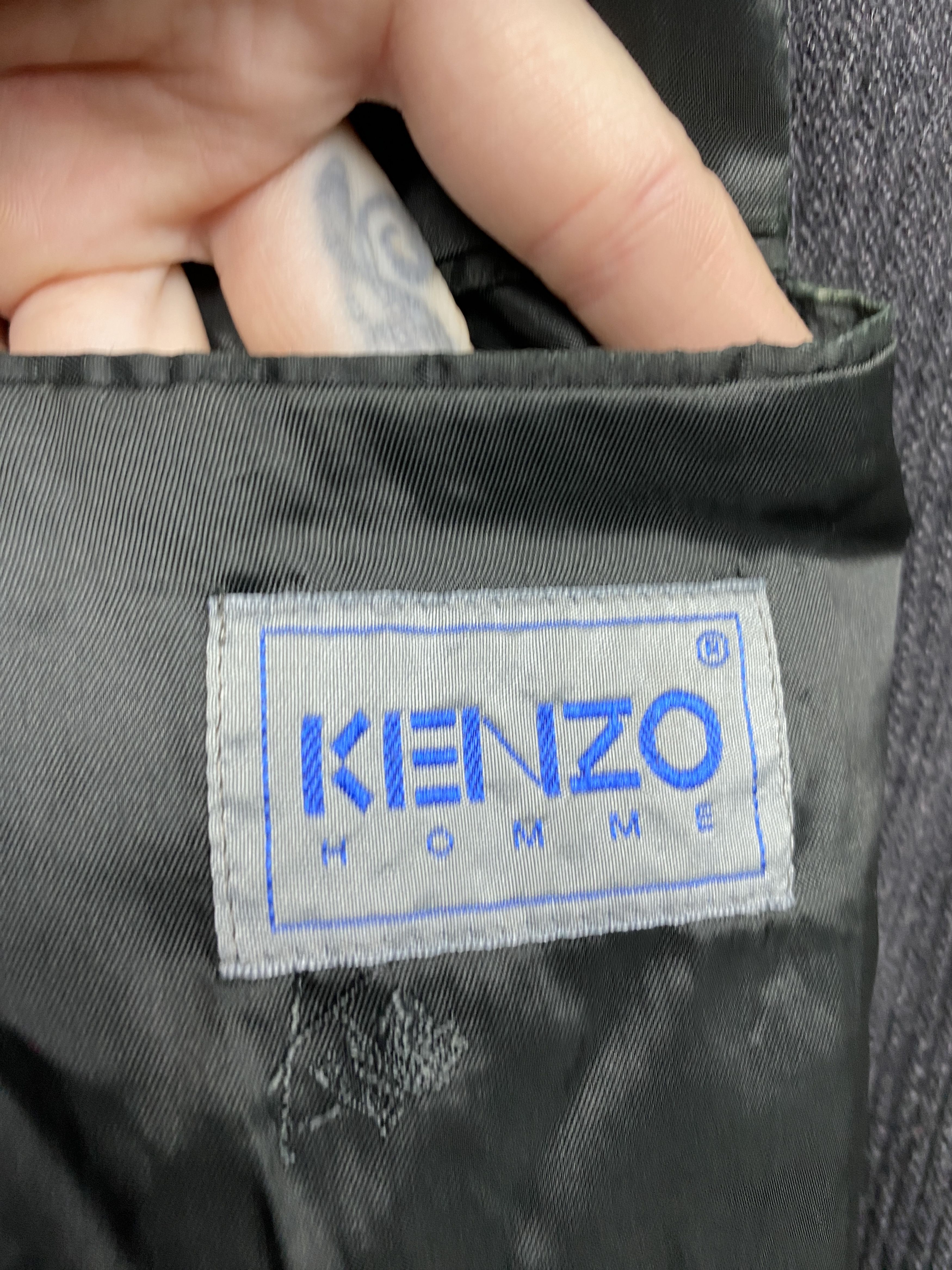 Kenzo Kenzo Homme Vintage Mens Wool Coat Jacket Size US XL / EU 56 / 4 - 3 Thumbnail