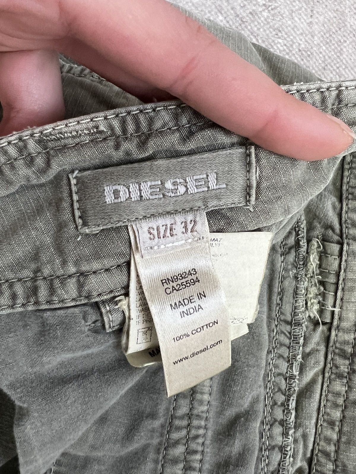 Diesel Diesel green cargo shorts y2k utility multipocket style Size US 32 / EU 48 - 7 Thumbnail