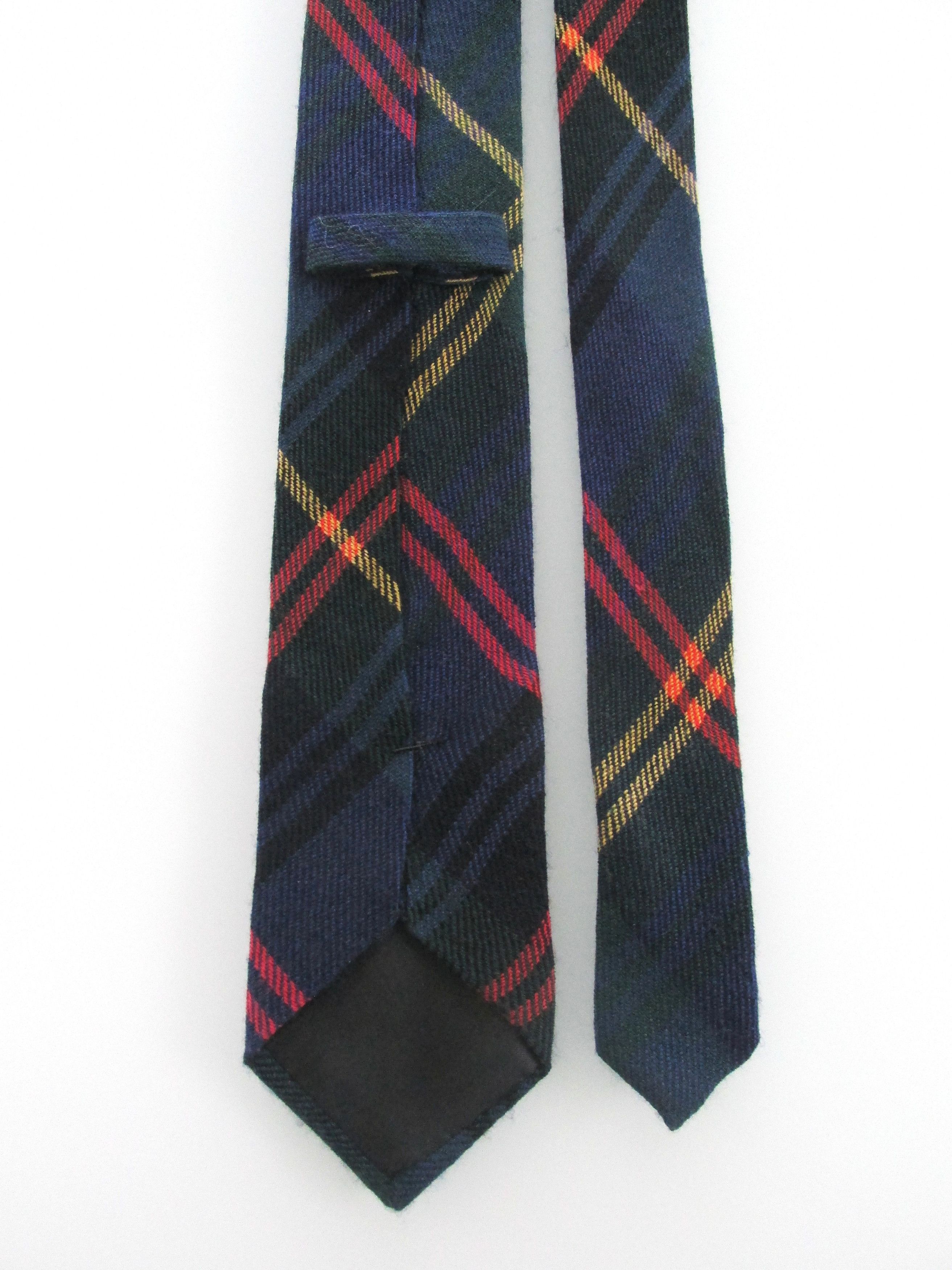 Vintage Men's Vintage Wool Tartan Plaid Tie Size ONE SIZE - 4 Thumbnail