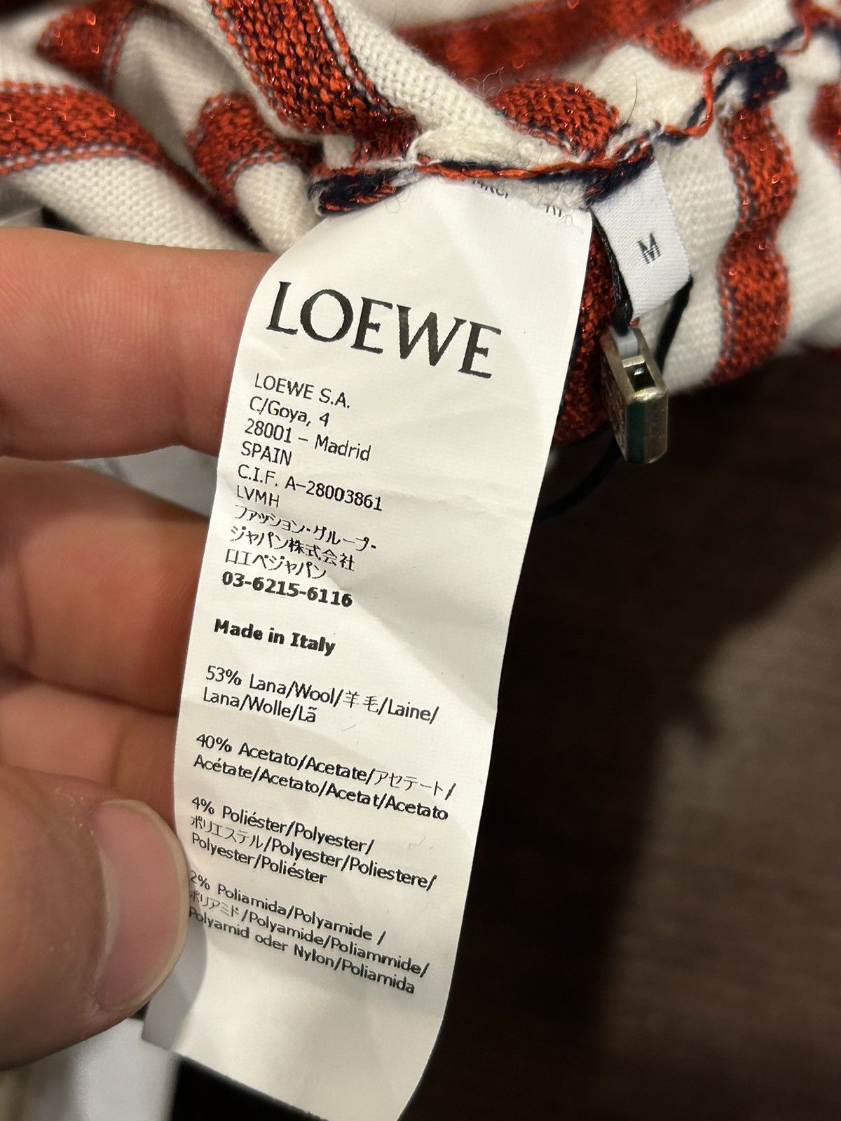 Loewe Loewe Striped Letter Sweater Size US M / EU 48-50 / 2 - 6 Thumbnail