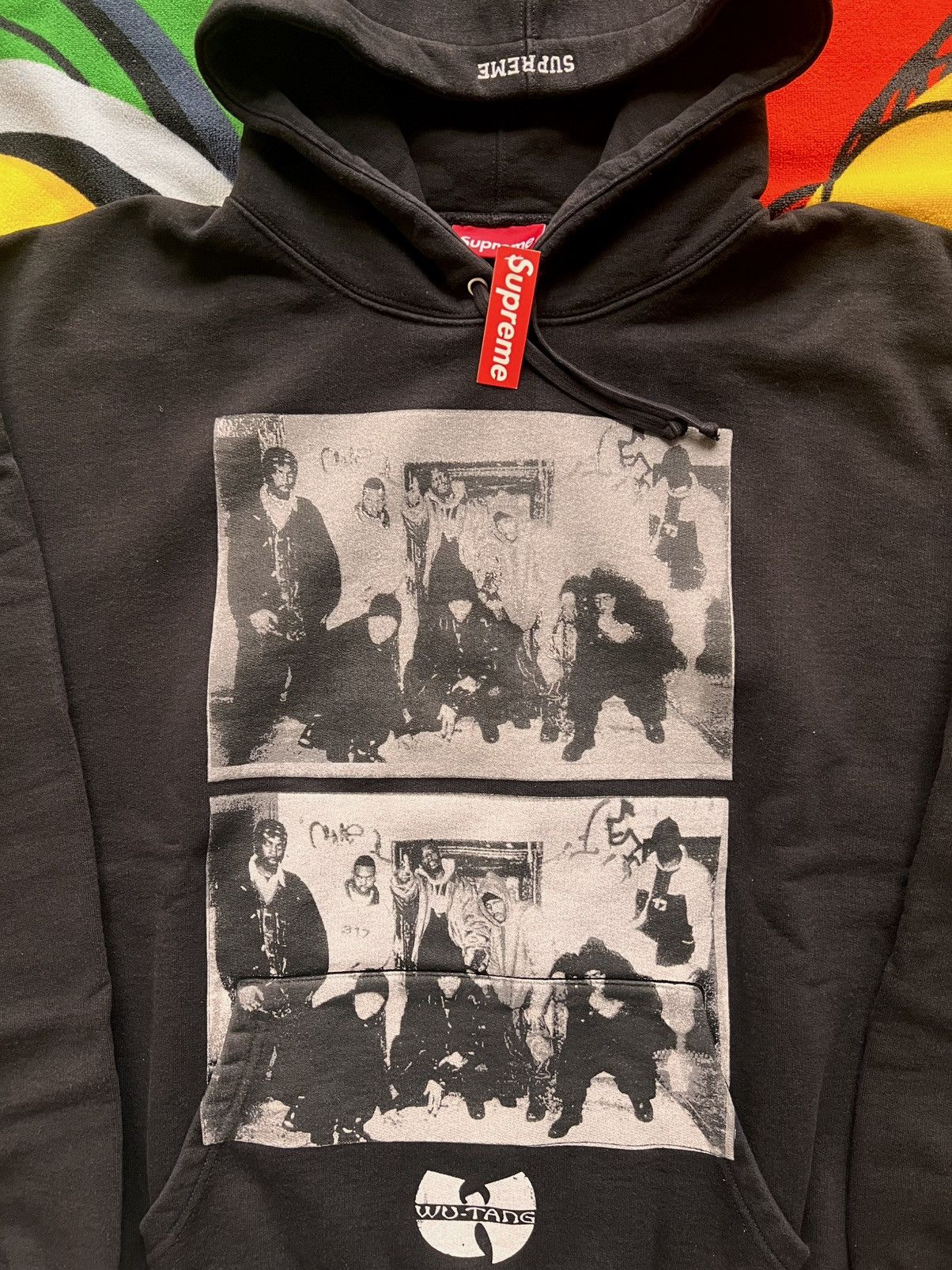 Supreme XL Supreme Wu-Tang Clan Hooded Sweatshirt Black FW25 hoodie Size US XL / EU 56 / 4 - 7 Thumbnail