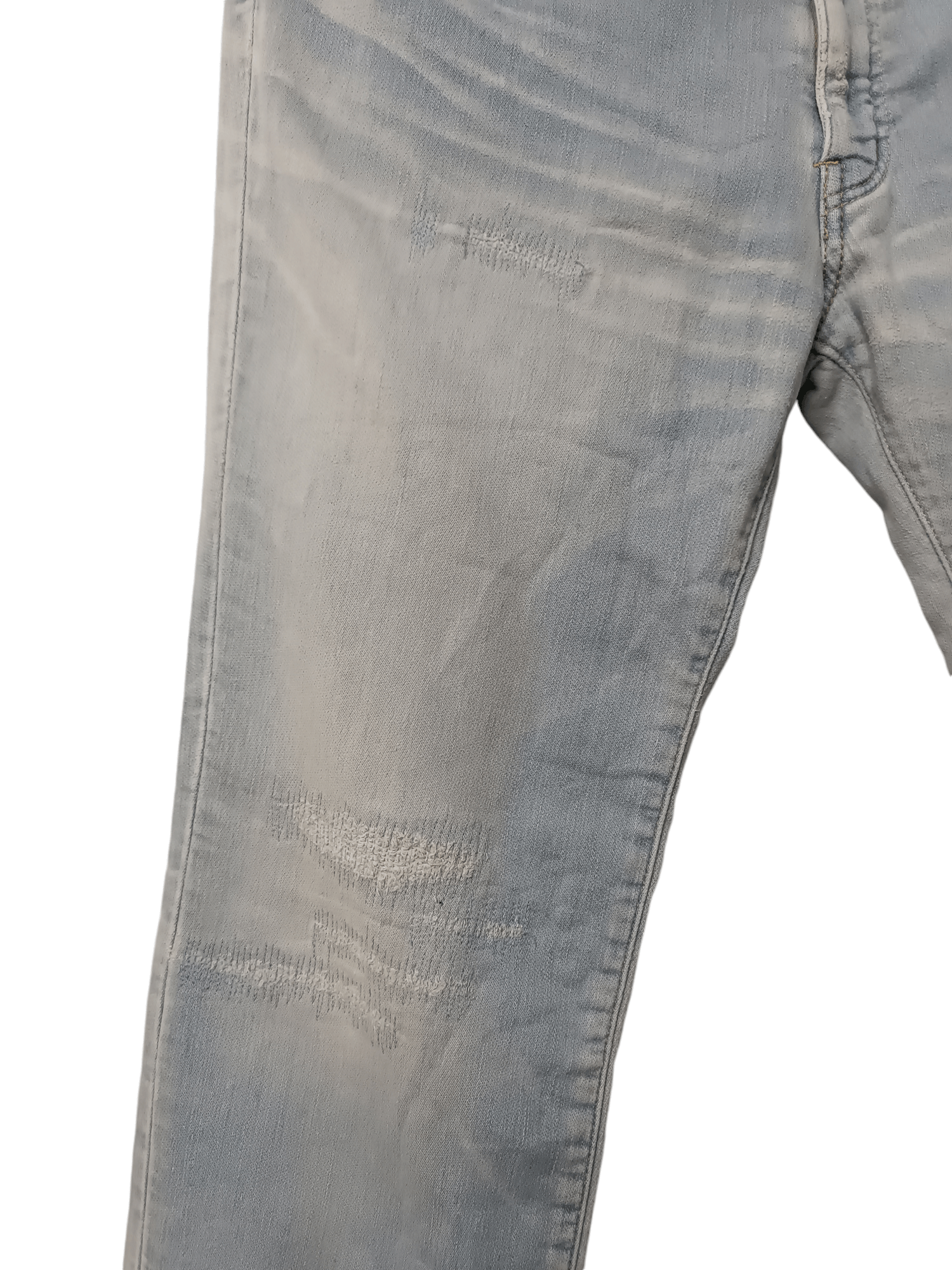 Japanese Brand Junhashimoto slight distressing light wash Size US 36 / EU 52 - 5 Thumbnail