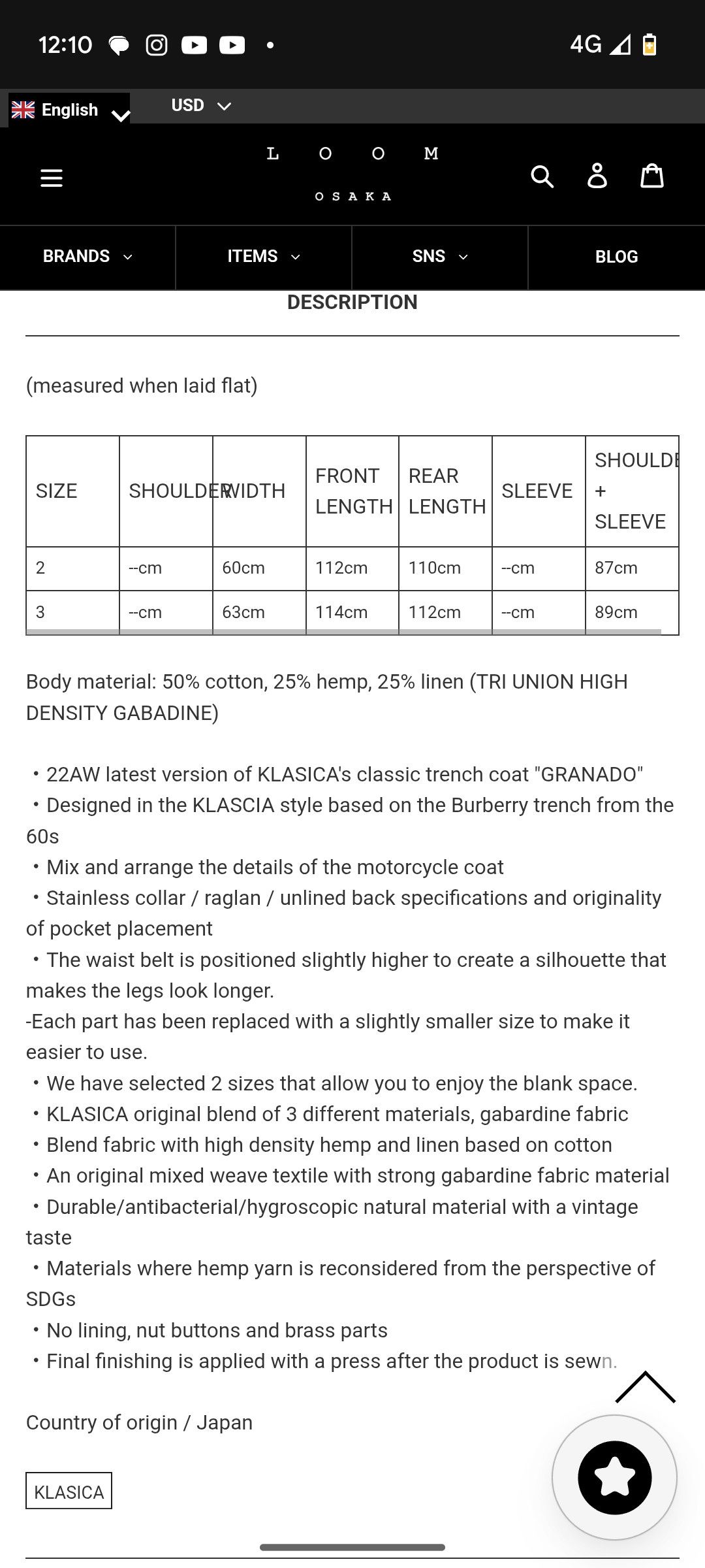 KLASICA KLASICA GRANADO MOTORCYCLE TRENCH COAT Size US L / EU 52-54 / 3 - 3 Thumbnail
