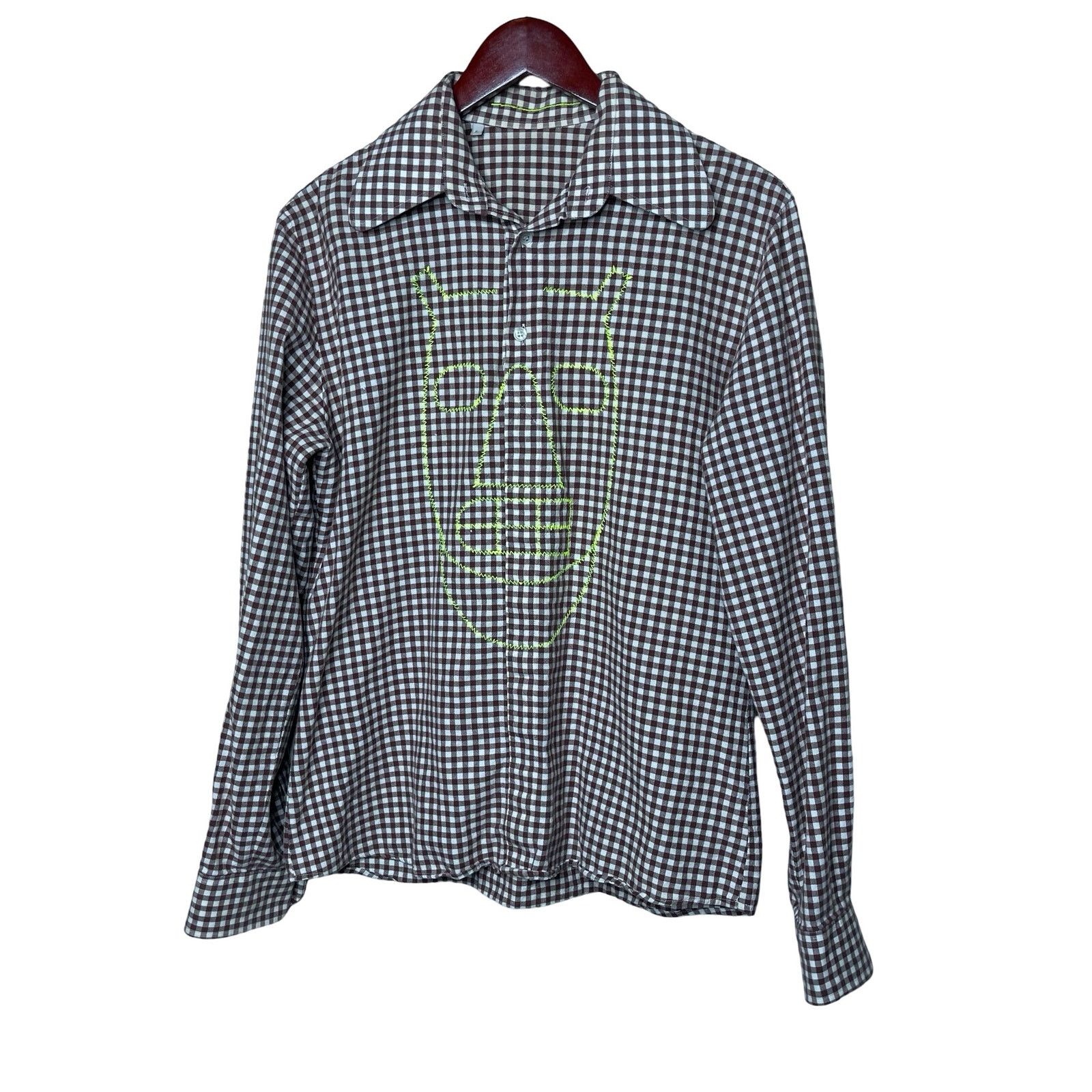 Walter Van Beirendonck Walter Van Beirendonck 2003/04's Pixidust checked shirt sz L Size US L / EU 52-54 / 3 - 5 Thumbnail