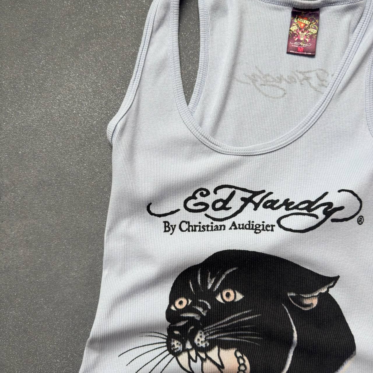Ed Hardy × Vintage Ed Hardy Amazing Y2K Vintage Tank Top Size M / US 6-8 / IT 42-44 - 2 Thumbnail