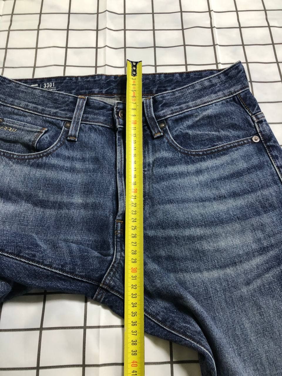 G-Star G-STAR RAW Mens 3301 Straight Leg Denim Jeans Button Up Size US 29 - 11 Thumbnail